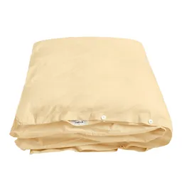 Percale Solid Shaded Yellow Duvet Cover