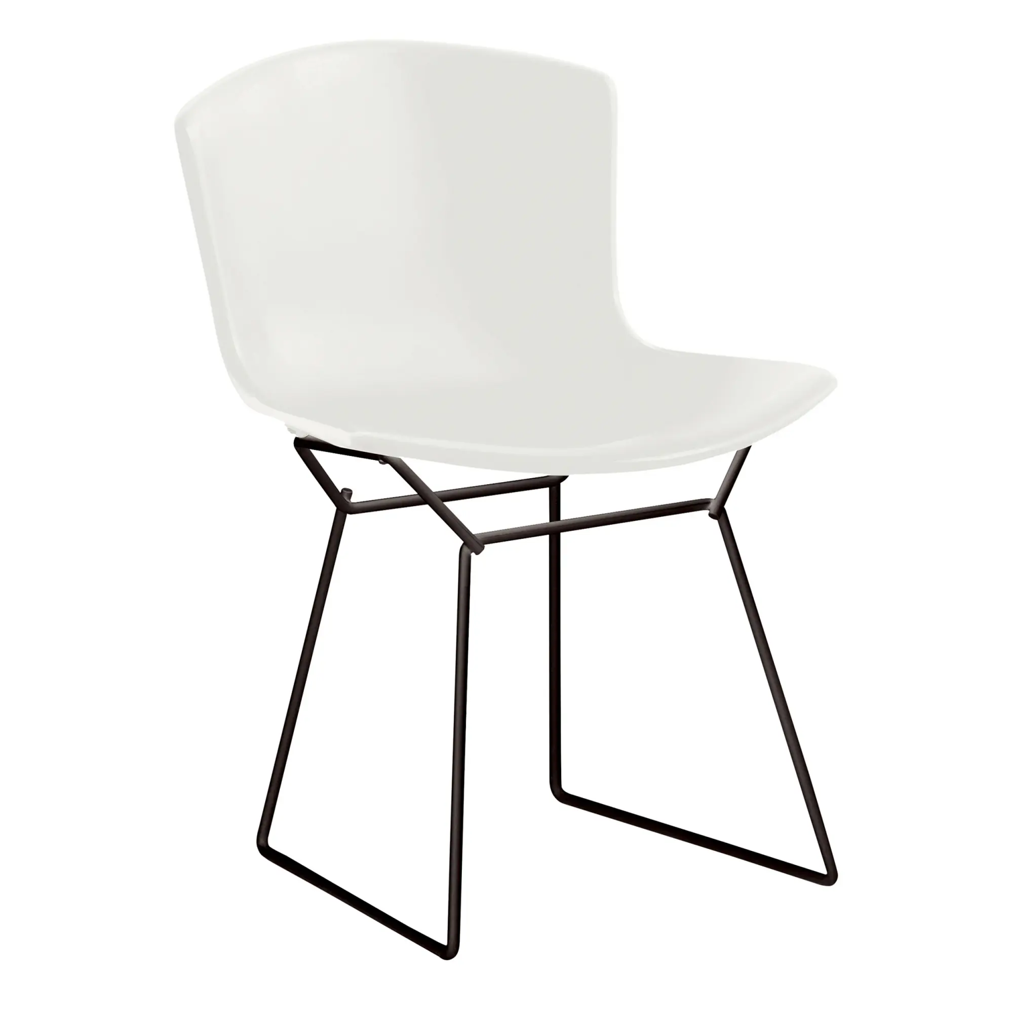 Bertoia Plastic utomhusstol svart