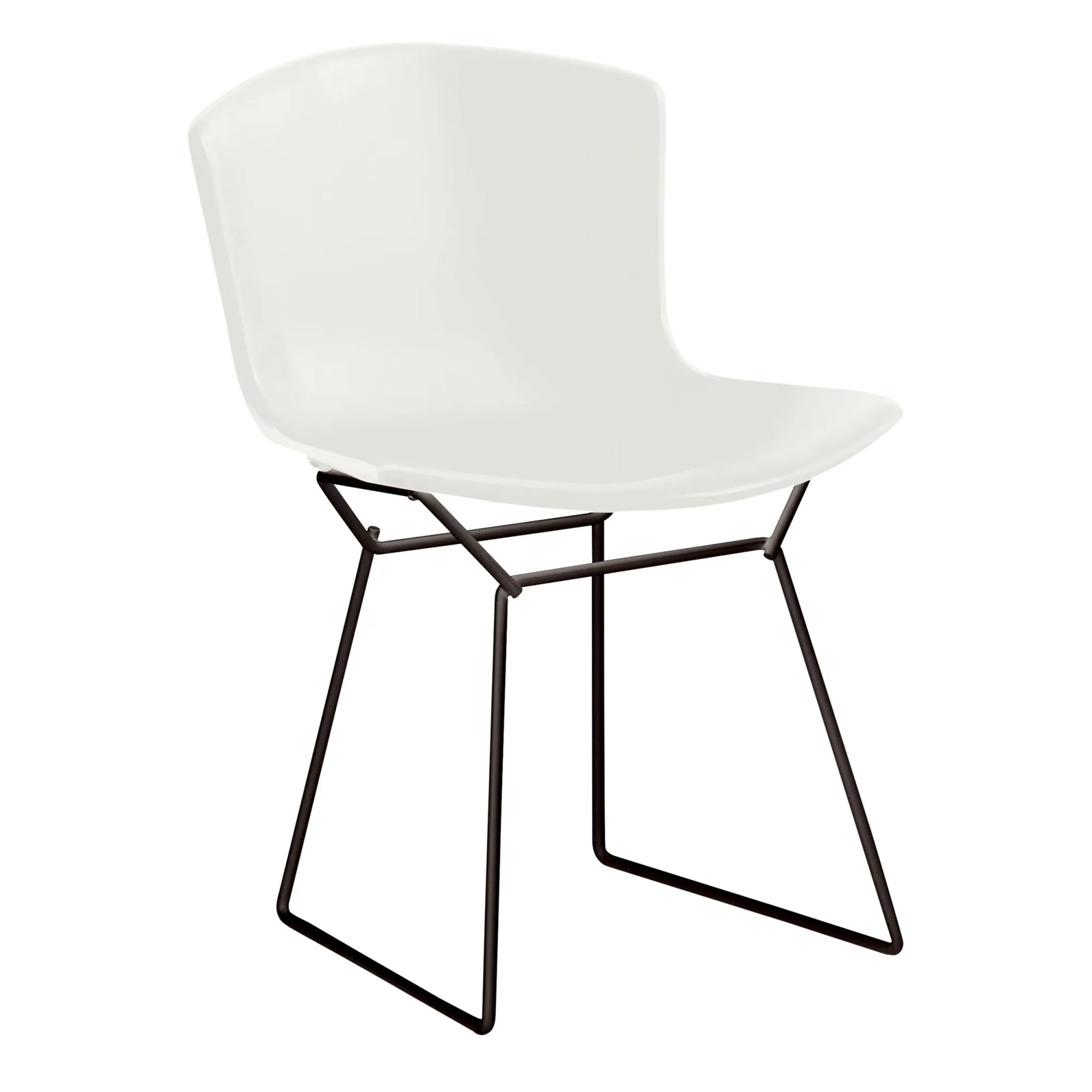 Bertoia Plastic utomhusstol svart