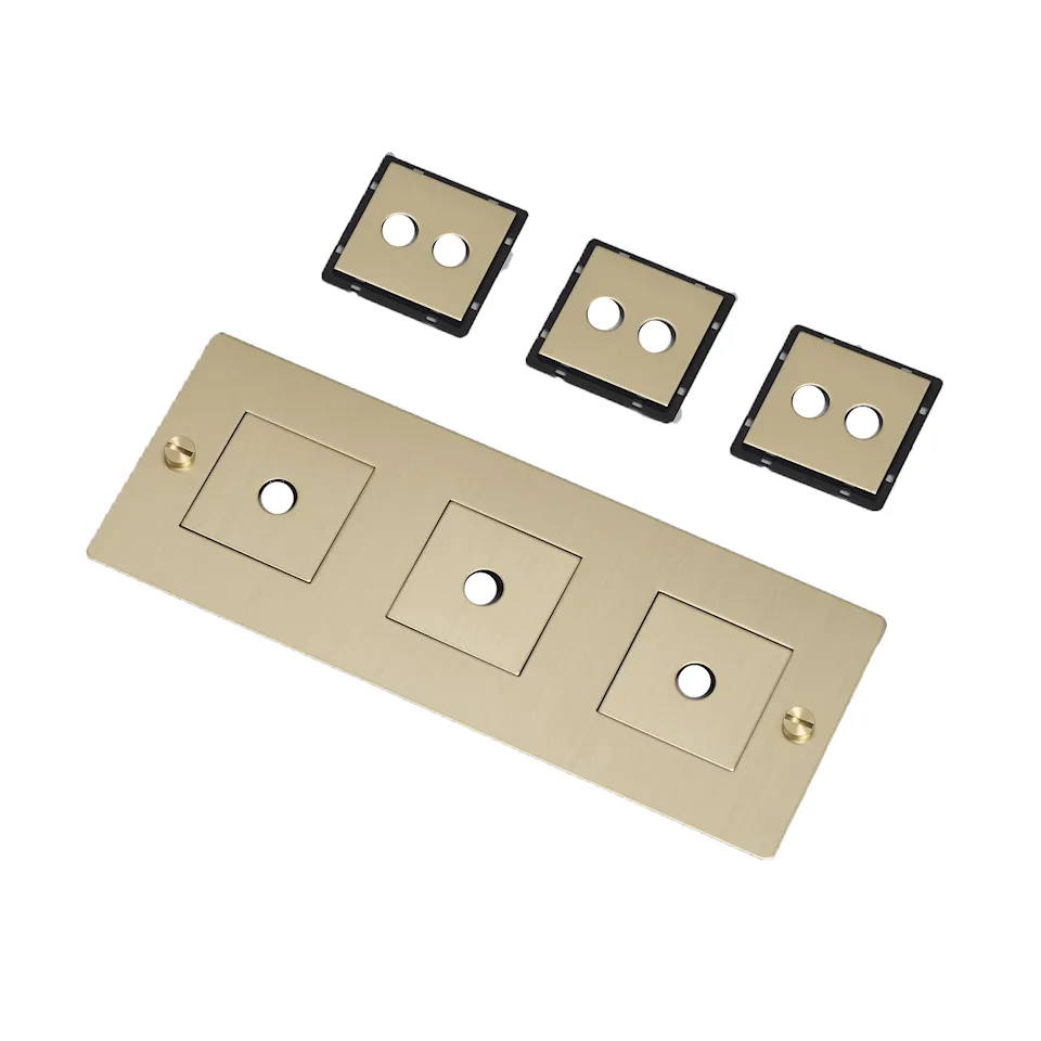 3G Wall Plate Horizontal With Infills