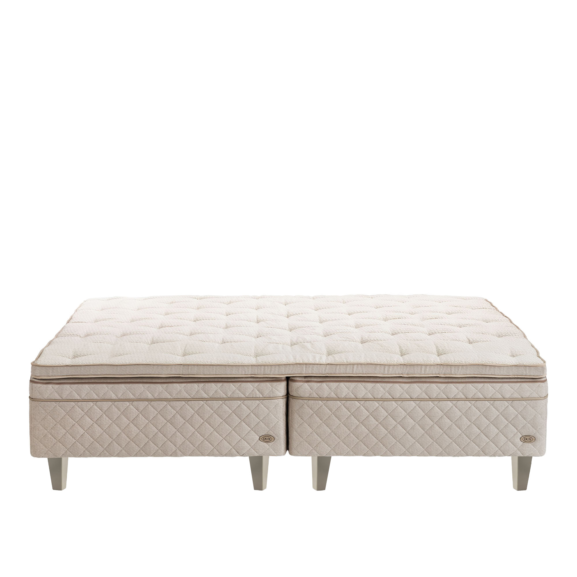 DUX - Dux 30 resårbotten medium 210x200 cm/ Top Pad Bäddmadrass/ Konisk oatmeal 20 cm - Sängar - Beige | Möbler - Sängar Och Tillbehör - Sängar | Möbelexperten