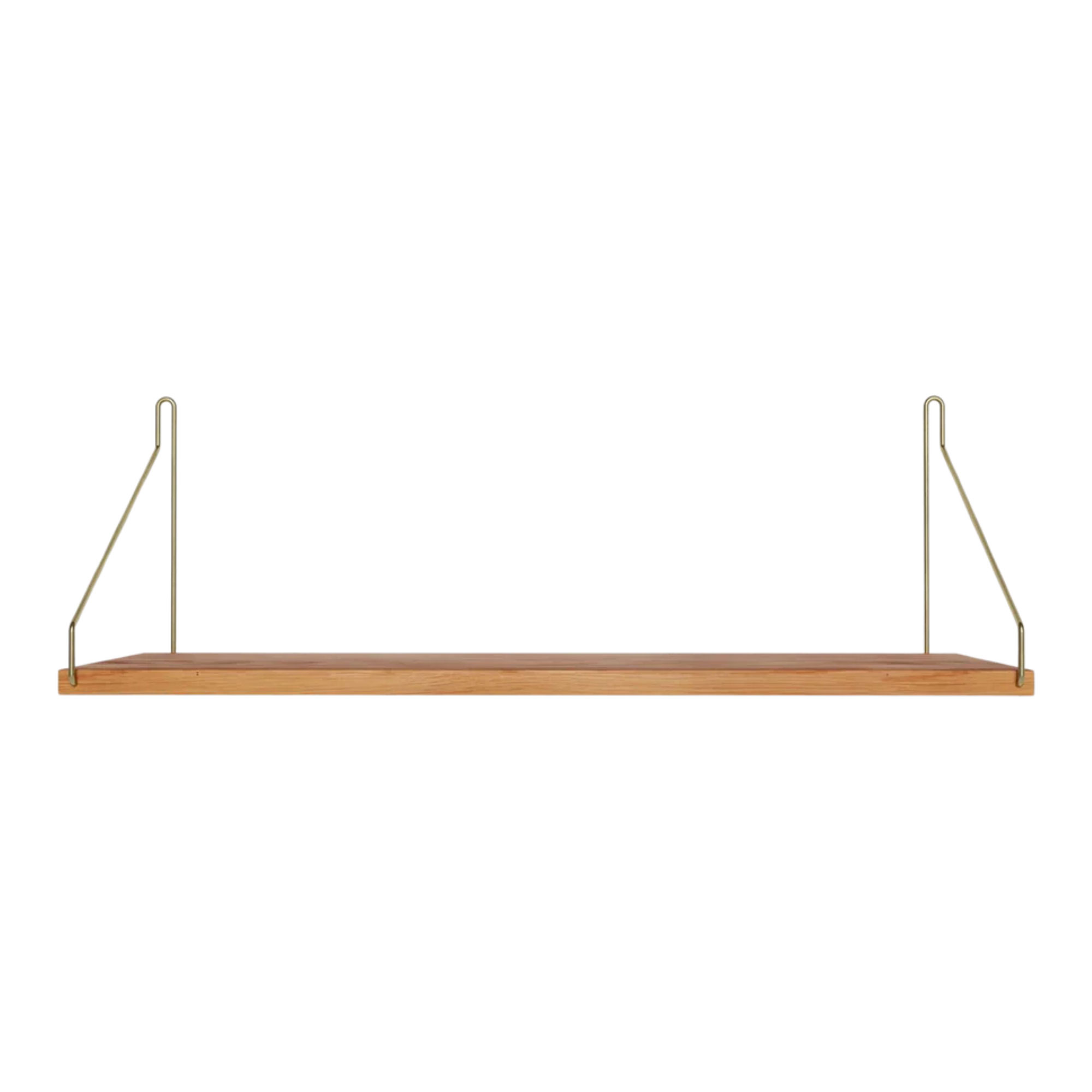 Frama - Single Shelf vägghylla Natural Oak / Brass D20 W60 - Kim Richardt - Beige - Trä |  | Möbelexperten