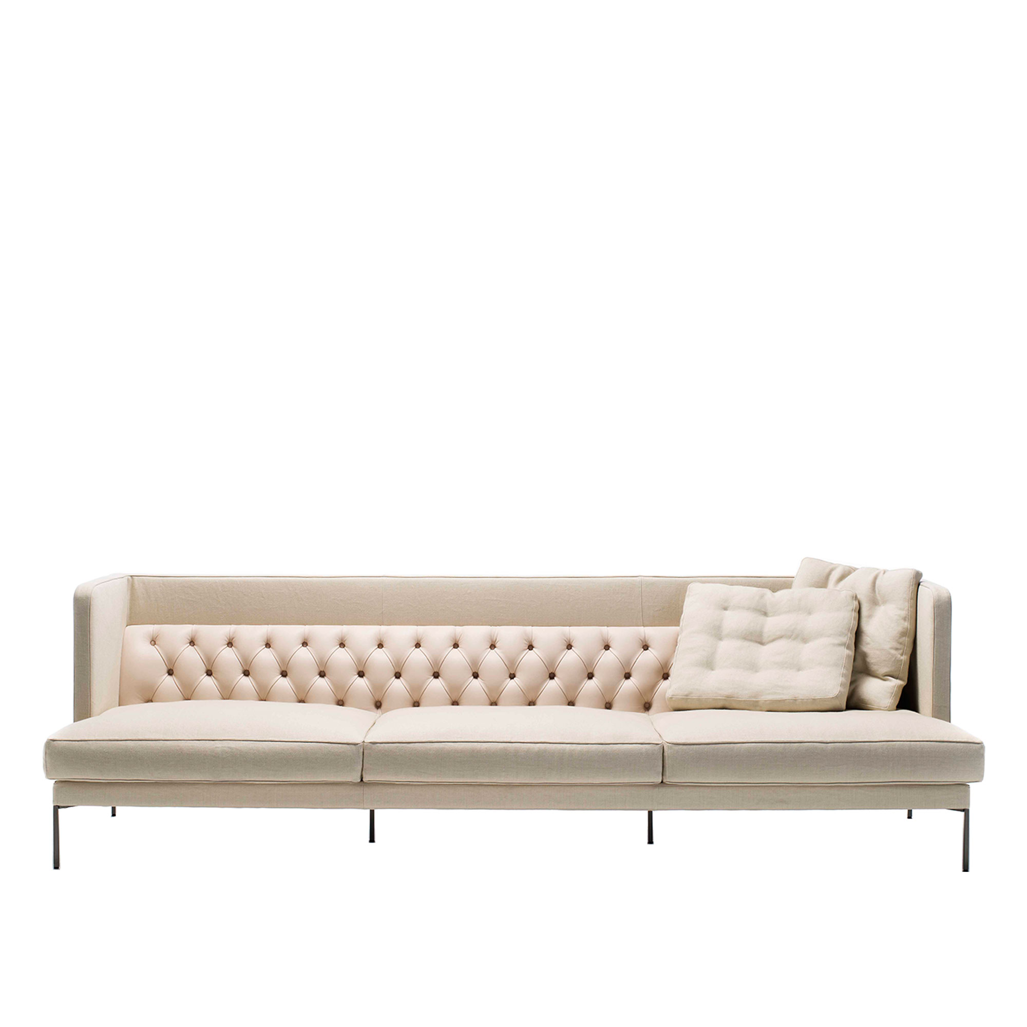 Living Divani - Lipp Sofa 190, Fabric Cat. Basic 07 Nita 01 - Soffor - Piero Lissoni - Vit