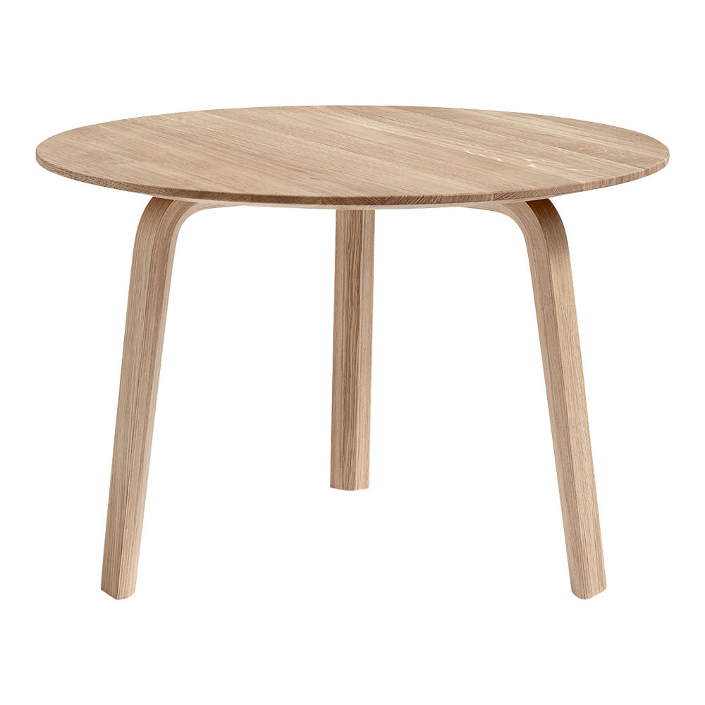 hay - bella coffee table, wb lacquered oak, ø60 x h39 cm - soffbord