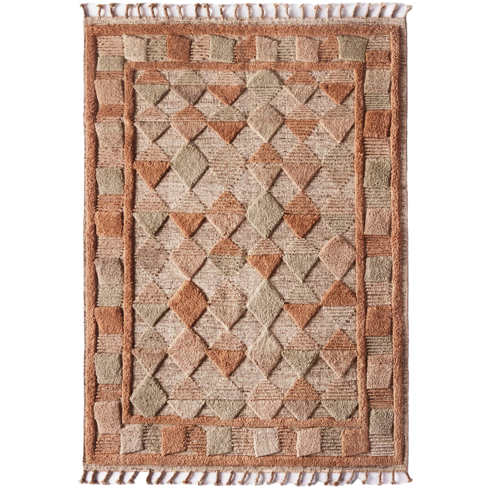 Dusty Deco - Lisboa Rug Multi Amber 170x240 - Ullmattor - Edin & Lina Kjellvertz - Orange - Ull | Mattor - Material - Ullmattor | Möbelexperten