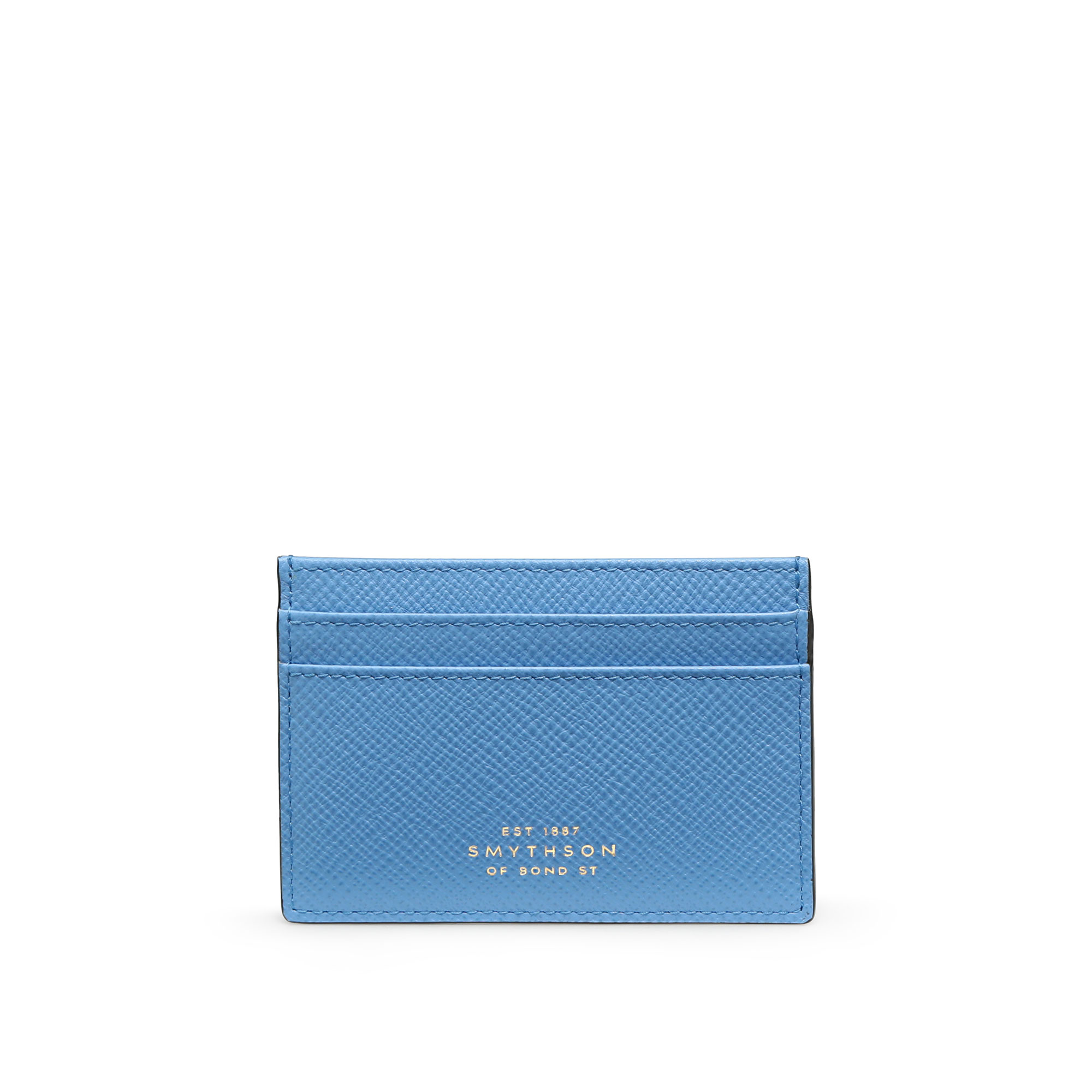 Smythson - Panama Flat Card Holder - Nile Blue - Fodral & korthållare - Blå