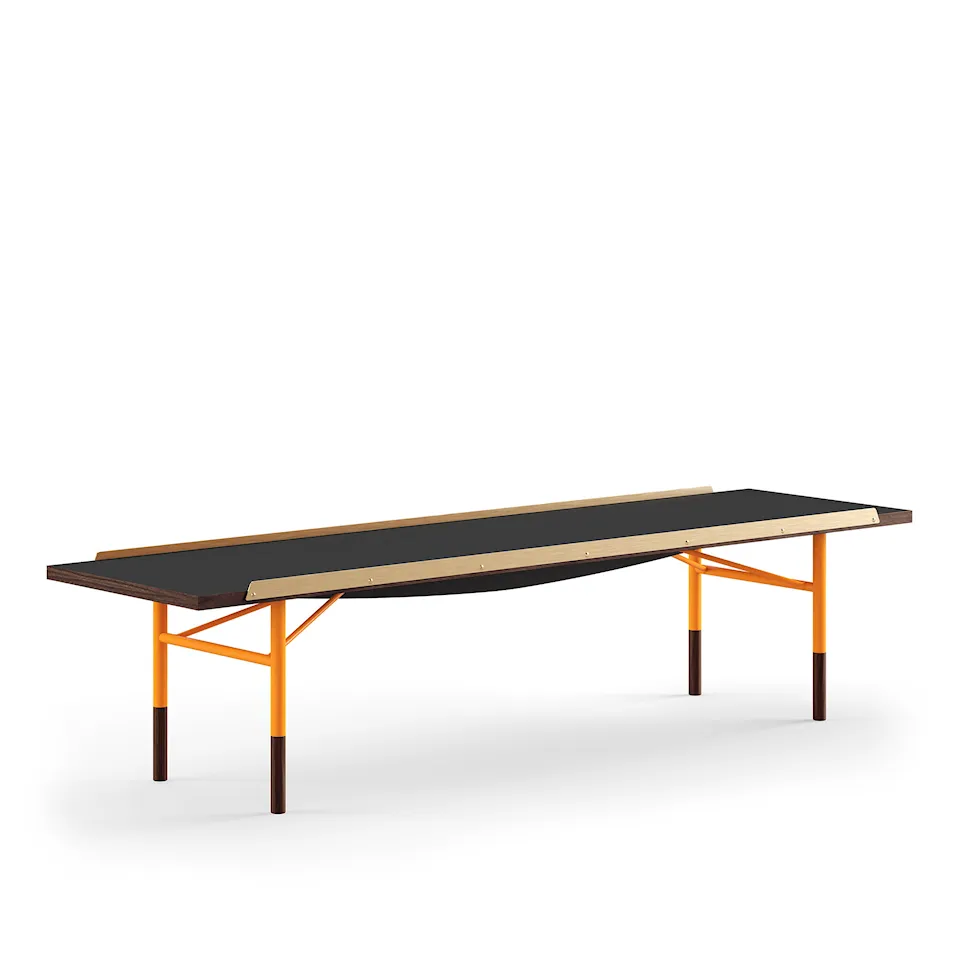 Table Bench bänk Medium med mässingskanter