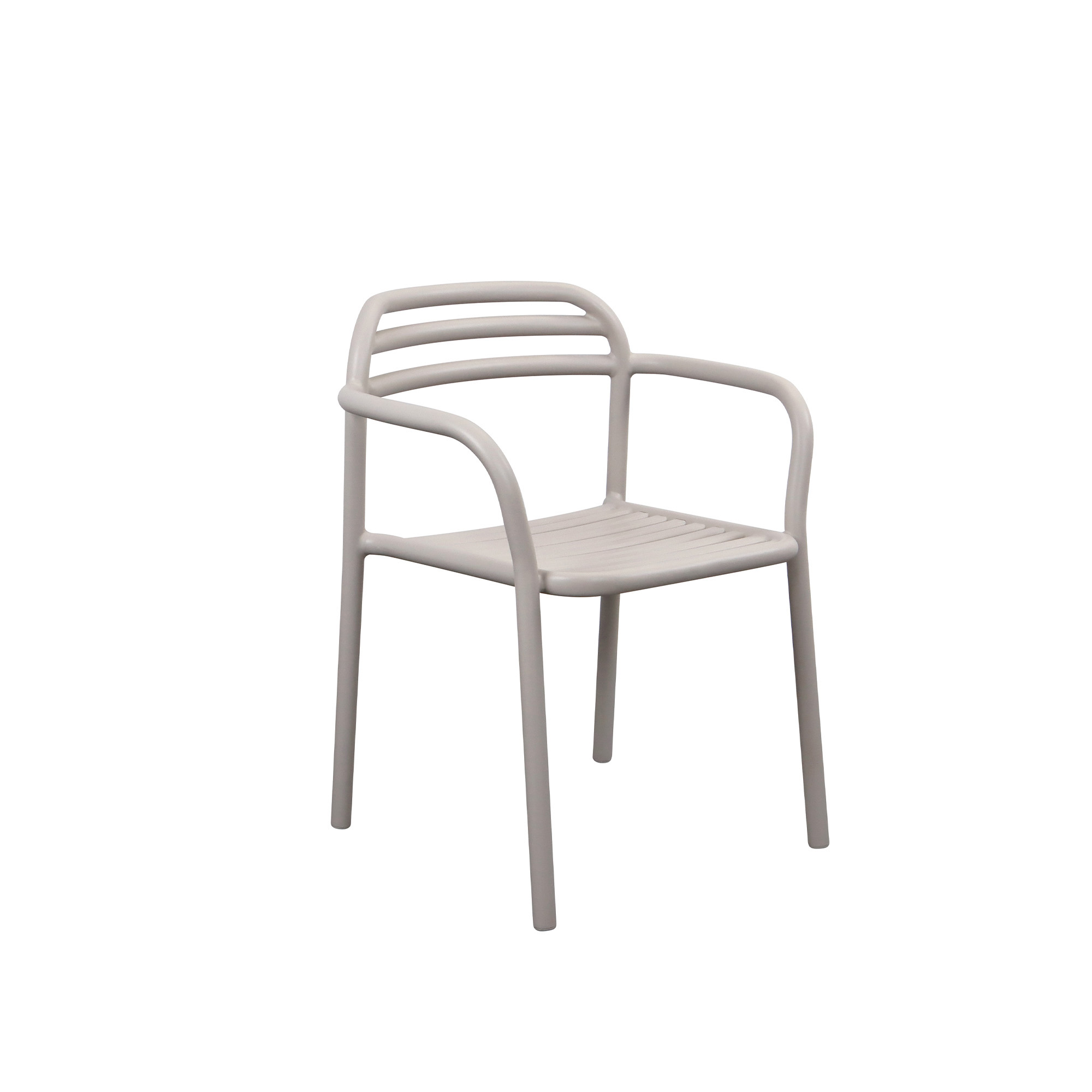 Cane-Line - Bliss stol med armstöd - Beige - Matstolar utomhus - Foersom & Hiort-Lorenzen - Beige - Metall | Utemöbler - Utestolar - Matstolar Utomhus | Möbelexperten