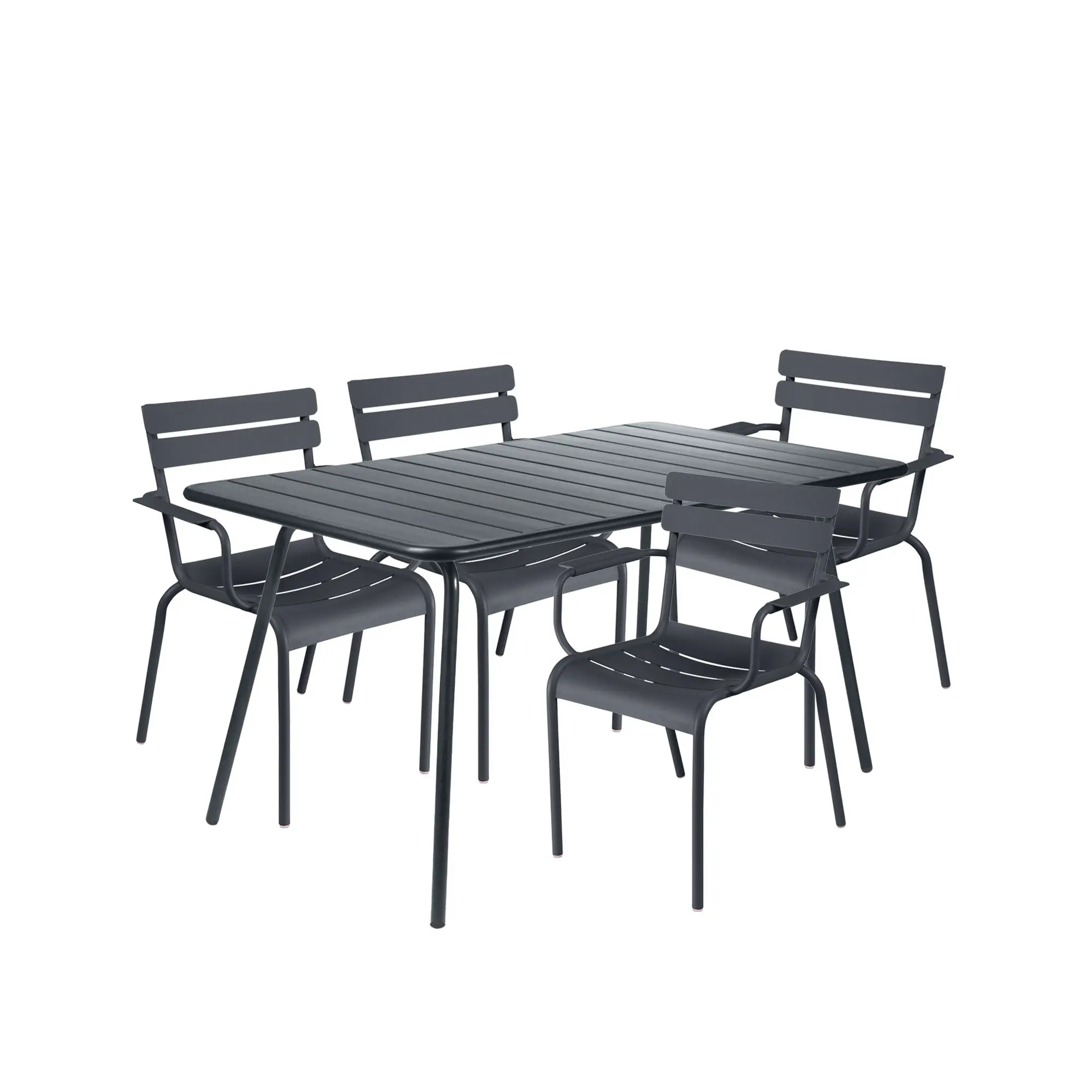 Luxembourg spisegruppe bord & 4 karmstoler