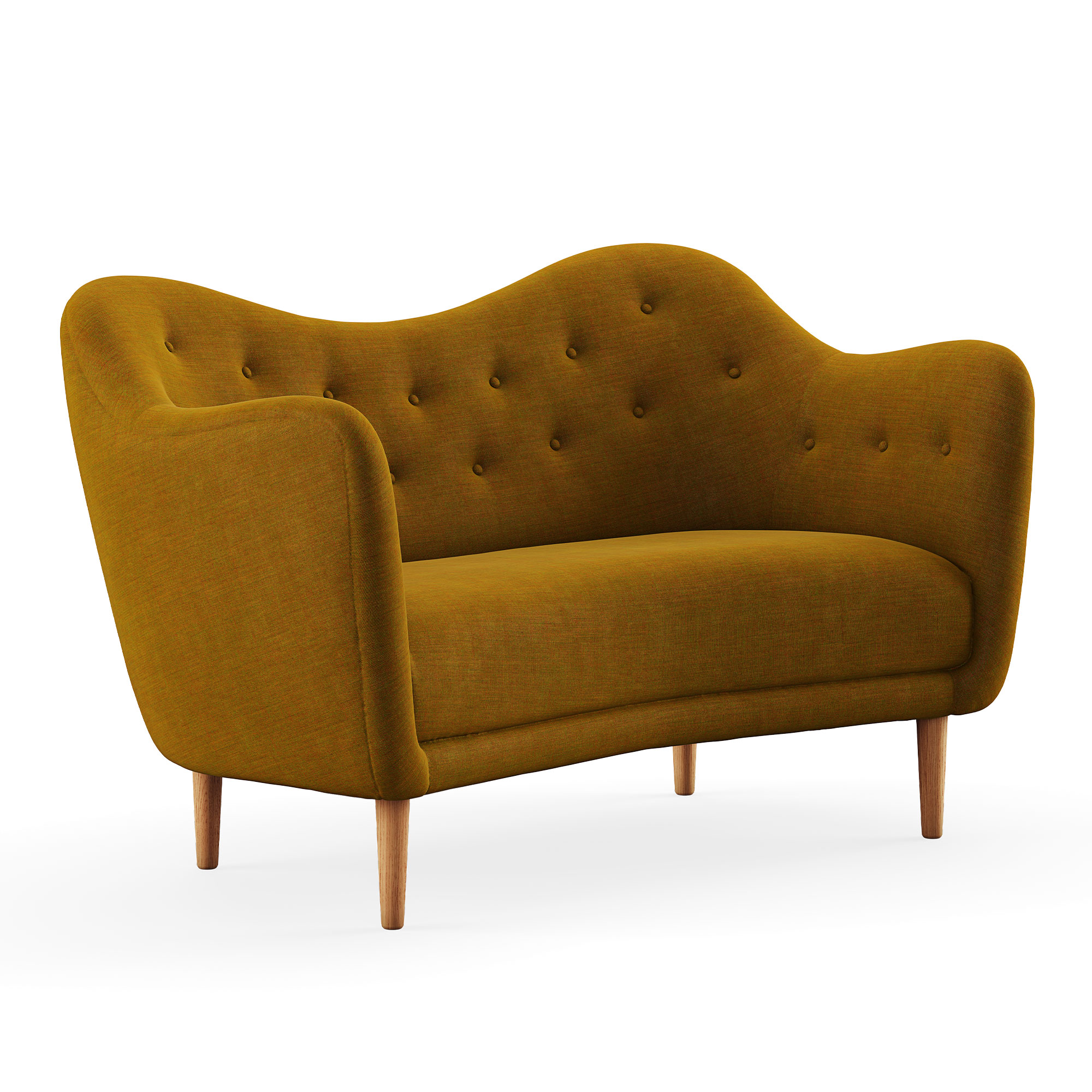 House of Finn Juhl - 46 Sofa, Dark oiled oak, Cat. 1 Remix 412 - Soffor - Finn Juhl - Grön