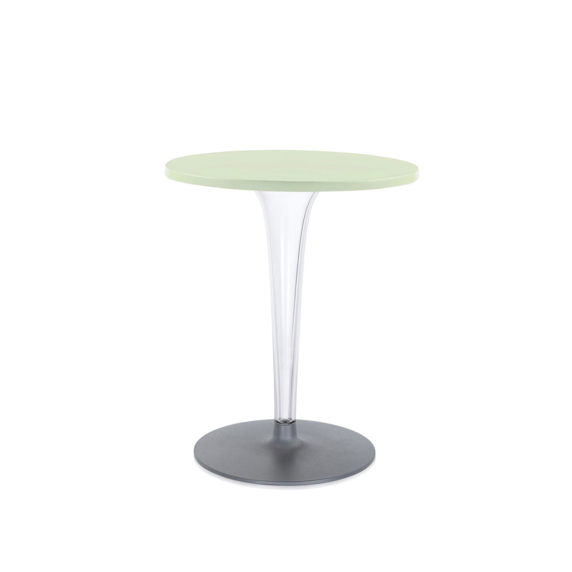 Kartell - Top Top Table 4201 60x60, Green Melamine Top, Rounded Base - Matbord - Philippe Starck - Grön - Metall/Plast