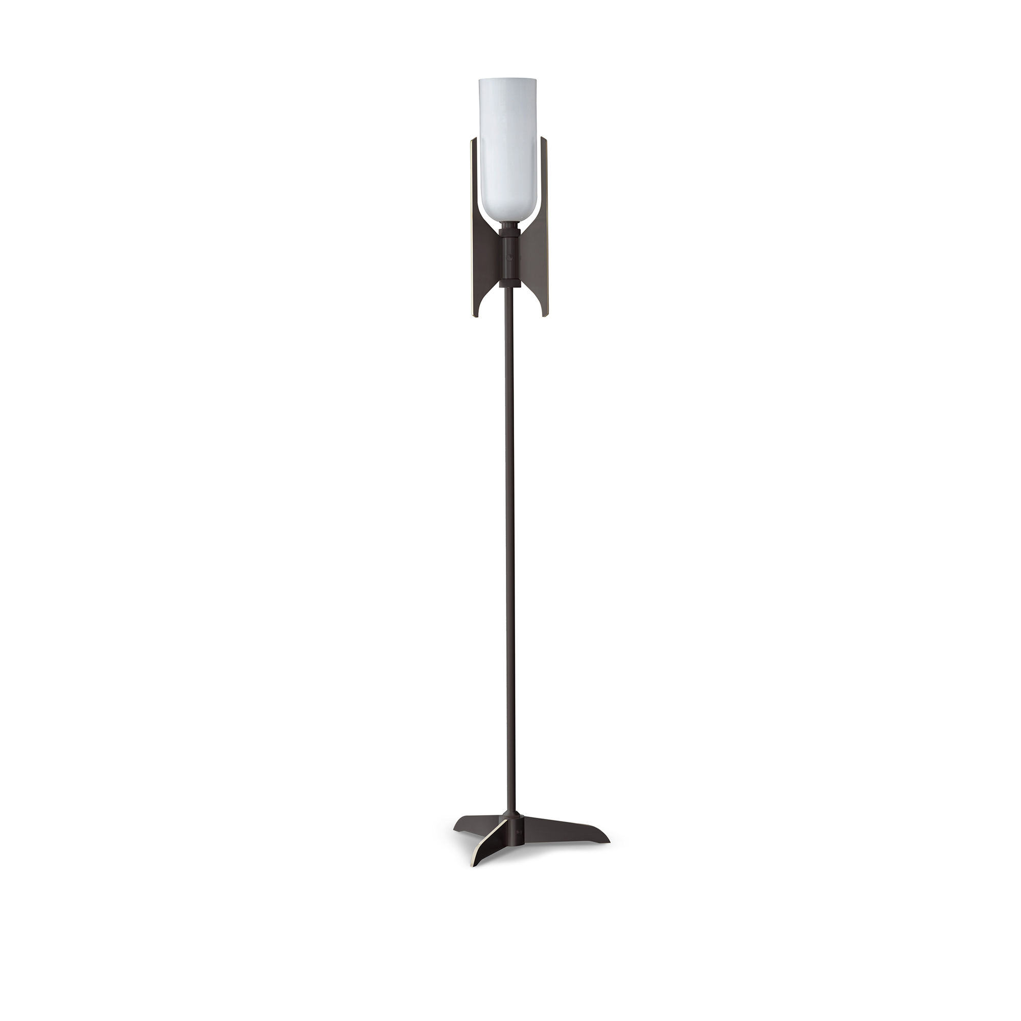 Bert Frank - Pennon Floor Lamp Bronze/Opal - Skärmlampor - Guld