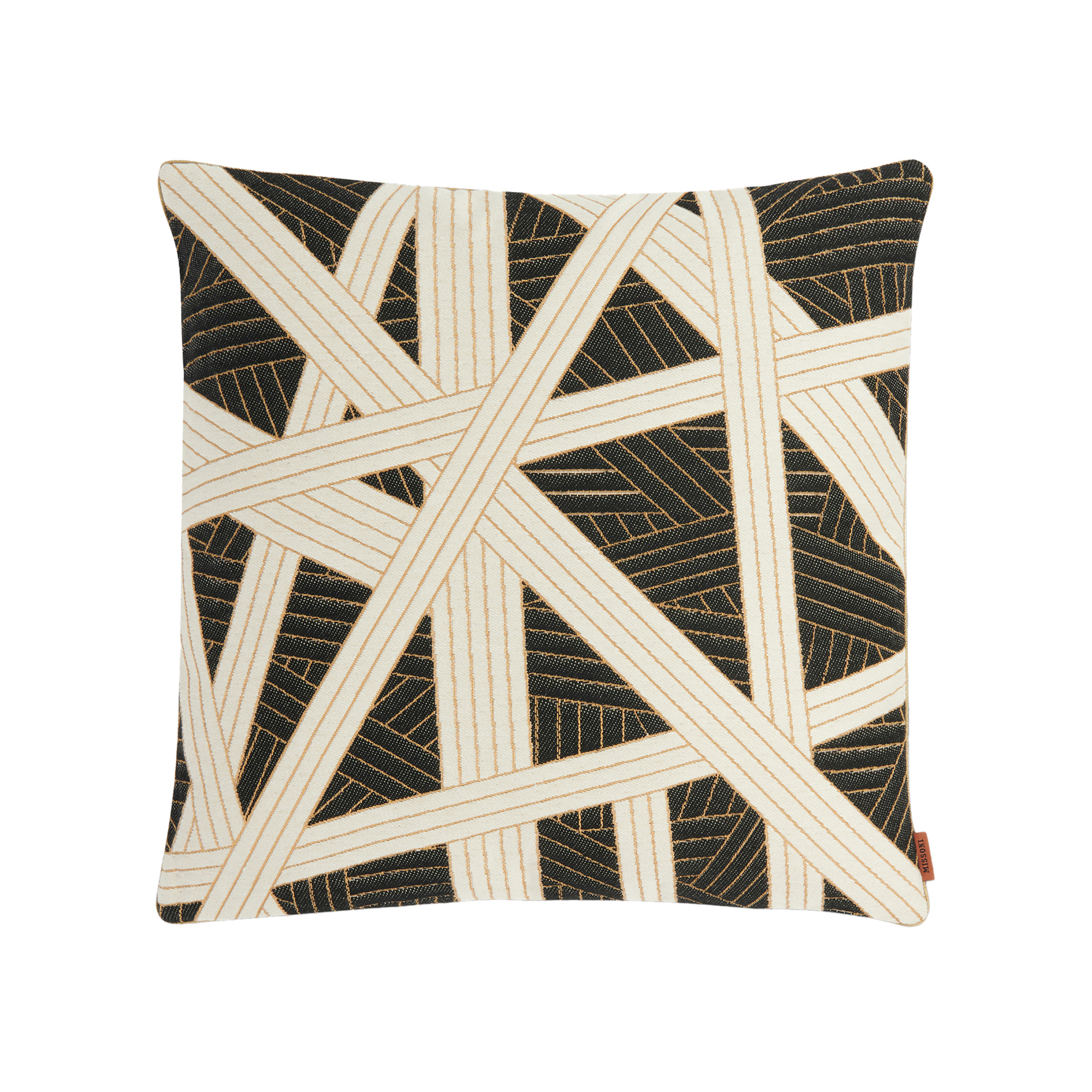 Missoni Home - Nastri Cushion 40 x 40 cm 601 Black/White - Prydnadskuddar och kuddfodral - Svart | Textilier - Plädar Och Prydnadskuddar - Prydnadskuddar Och Kuddfodral | Möbelexperten