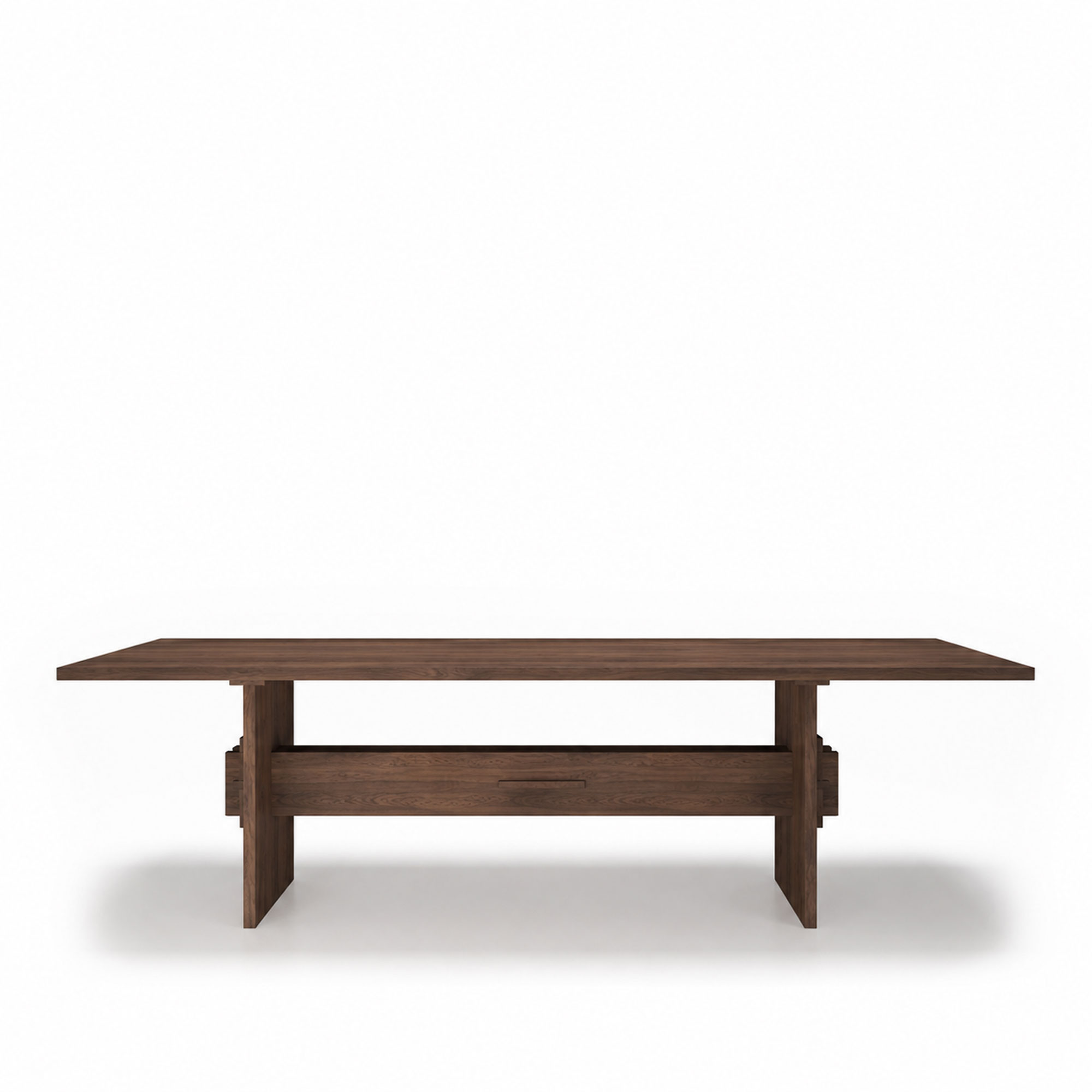 Dk3 - Jeppe Utzon Table #2 L340 x W100 x H74 cm Max 2 extension leaves Smoked oak - oil - Matbord - Jeppe Utzon - Brun - Trä | Möbler - Bord - Matbord | Möbelexperten