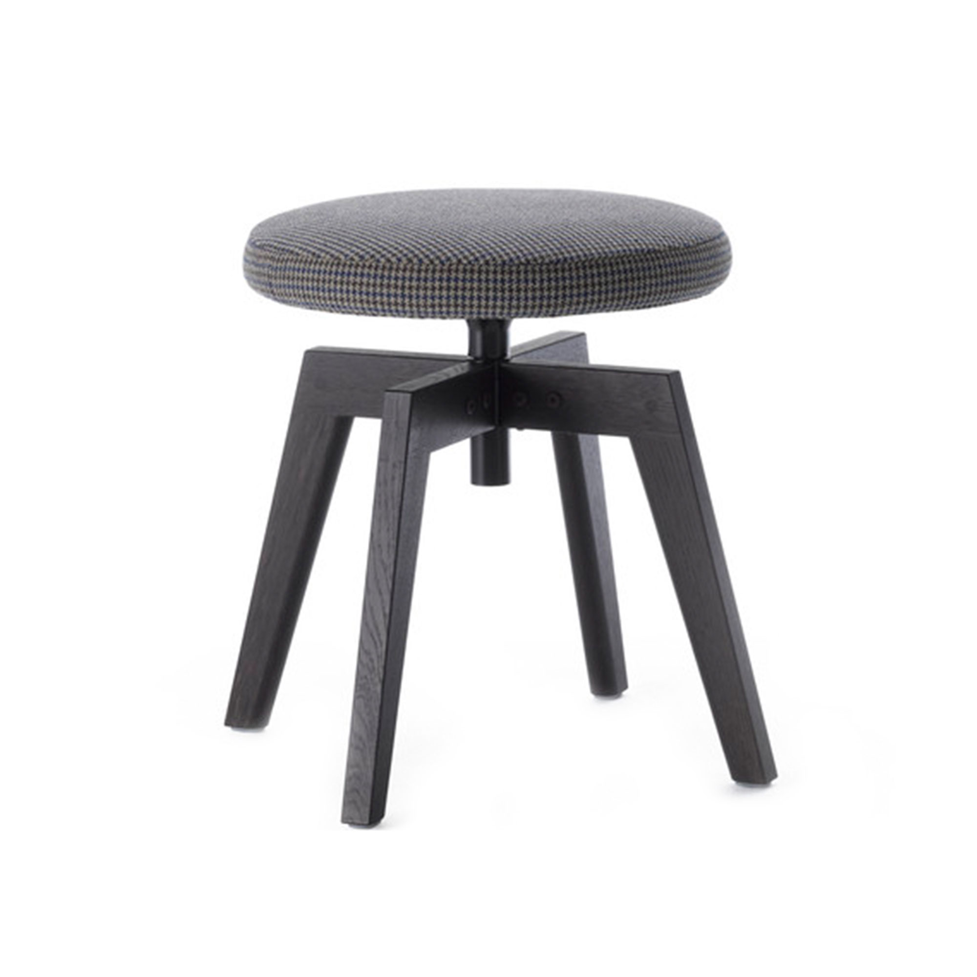 MDF Italia - Flow Pouf, Brown Oak Frame, Matt White Coupling Device, 4-Legged Oak Base, Cat. B, Todi 11 - Sittpallar - Jean-Marie Massaud - Beige - Metall/Trä/Textilmaterial