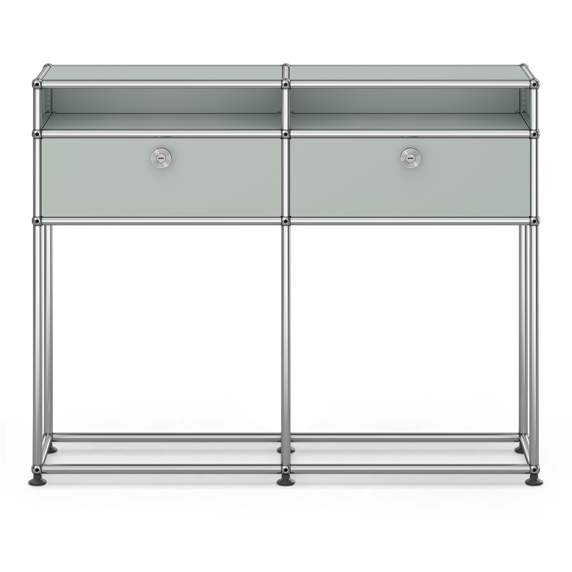 USM - USM Haller Sideboard M51 Light Gray - Skänkar och sideboards - Fritz Haller & Paul Schärer - Grå - Metall | Möbler - Förvaring Och Hyllor - Skänkar Och Sideboards | Möbelexperten