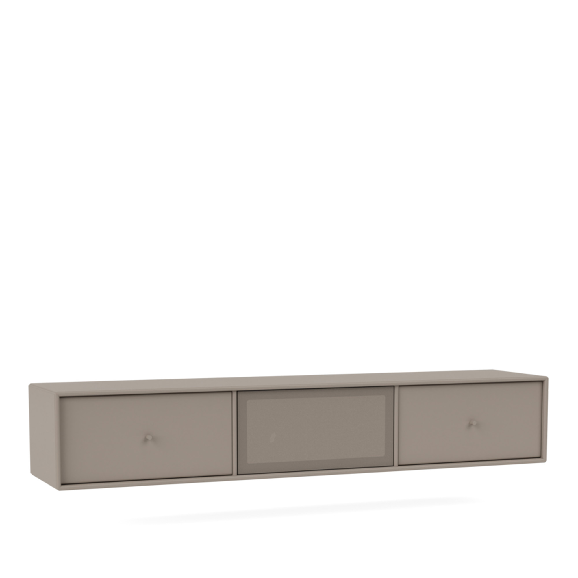montana - octave v tv bench, 04-suspensionrails, 141 truffle - quickship - tv-bänkar - peter j. lassen - beige - mdf