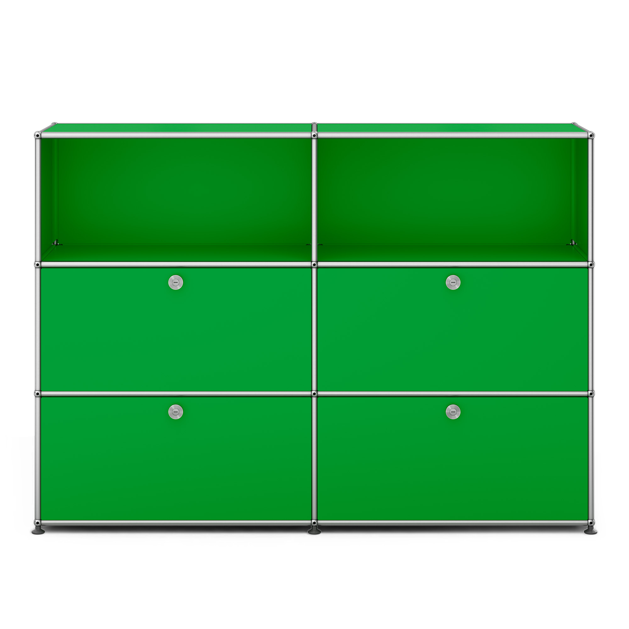 USM - USM Haller M64 28 USM Green - Sk&auml;nkar och sideboards - Fritz Haller & Paul Sch&auml;rer - Bl&aring; - Metall