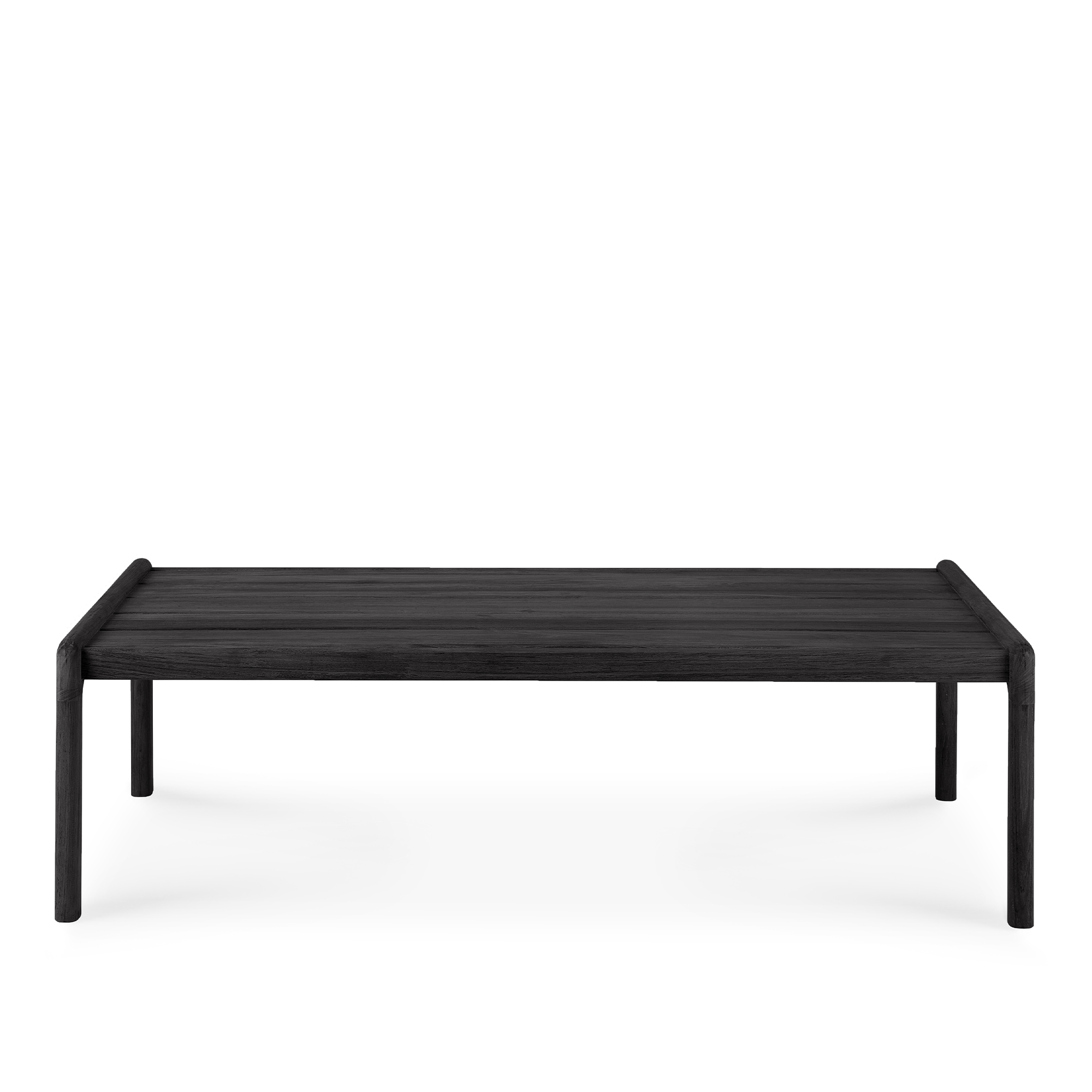 Ethnicraft - Jack Outdoor Coffee Table 120x65 - Teak Black - Soffbord utomhus - Jacques Deneef - Svart - Trä | Utemöbler - Utebord - Soffbord Utomhus | Möbelexperten