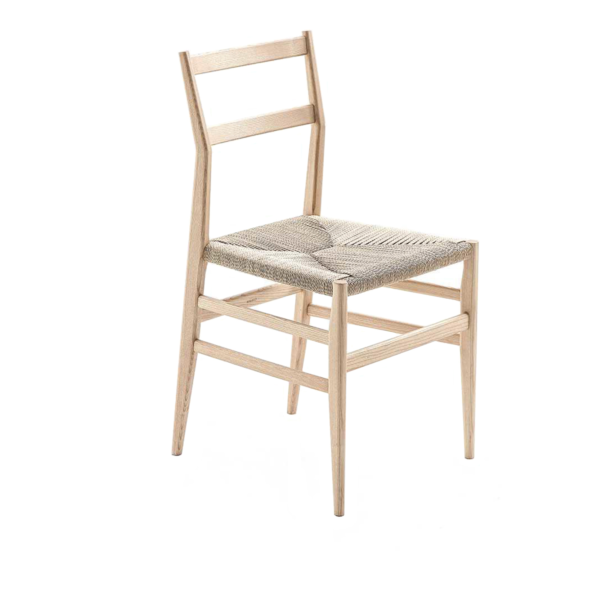 Cassina - 646 Leggera Chair Ashwood/Natural Rope - Spisestoler - Gio Ponti - Tre farget - Tre