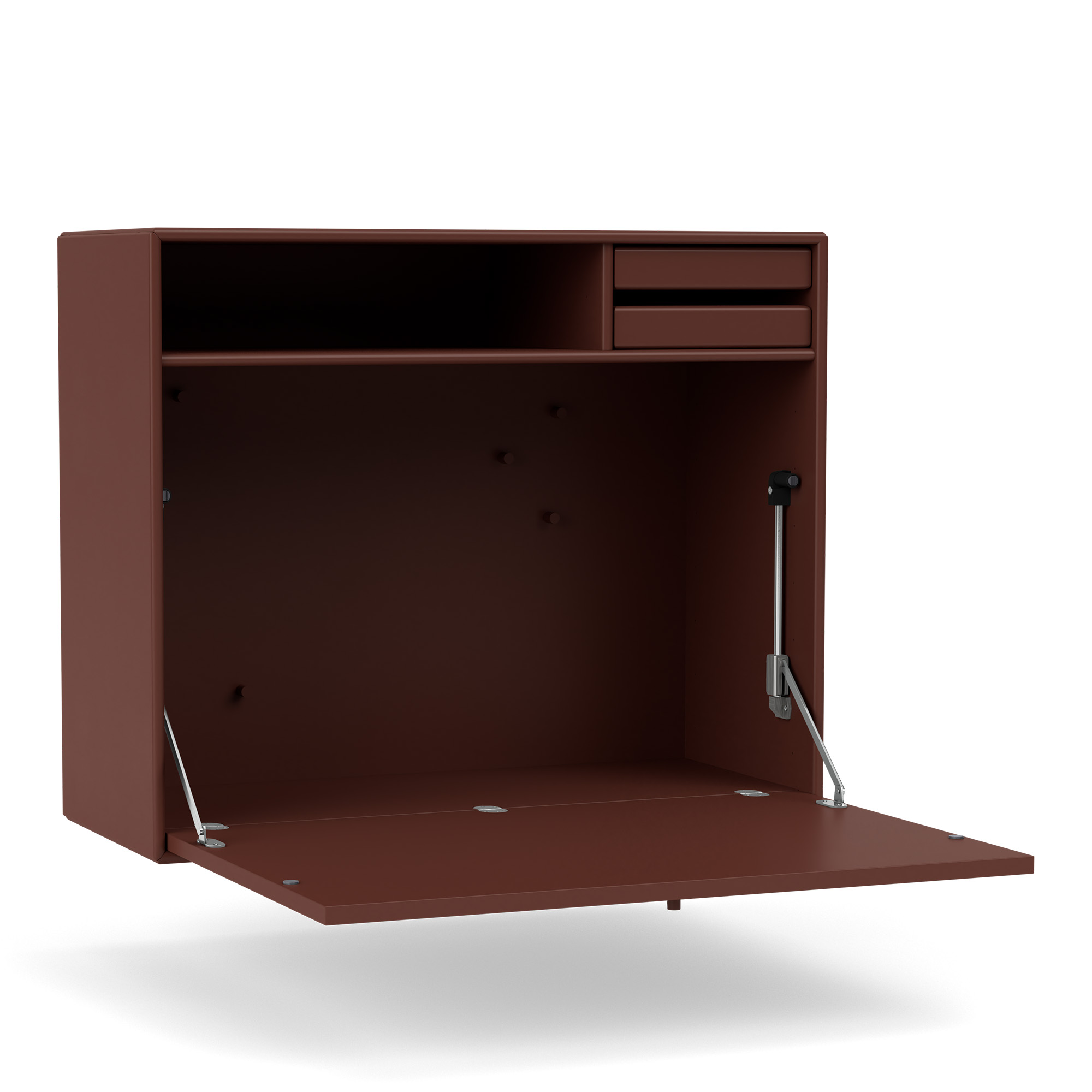 montana - studio secretary 155-masala 04 suspension rails - skrivbord - peter j. lassen - brun - trä