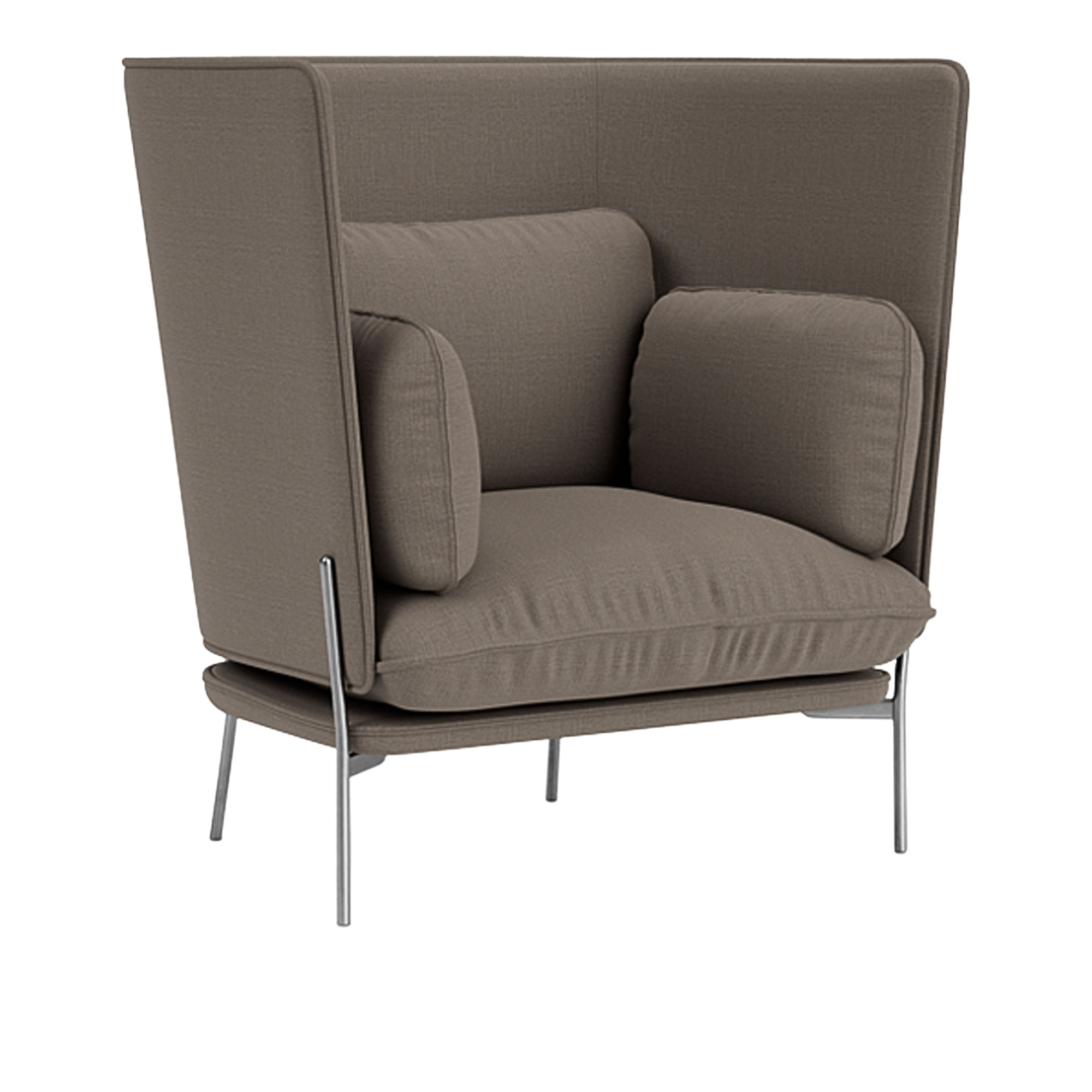 &Tradition - Cloud LN5 - Chrome - Fabric cat.1 - Canvas 2 264 - Fåtöljer - Luca Nichetto - MDF/Metall