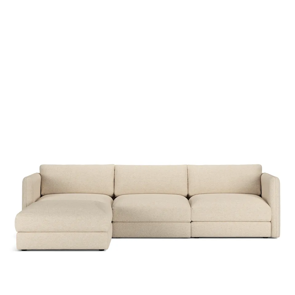Pavarotti 3-Seater + Footstool, Fixed Cover, Cushion Variant 03, Lucinasco 20