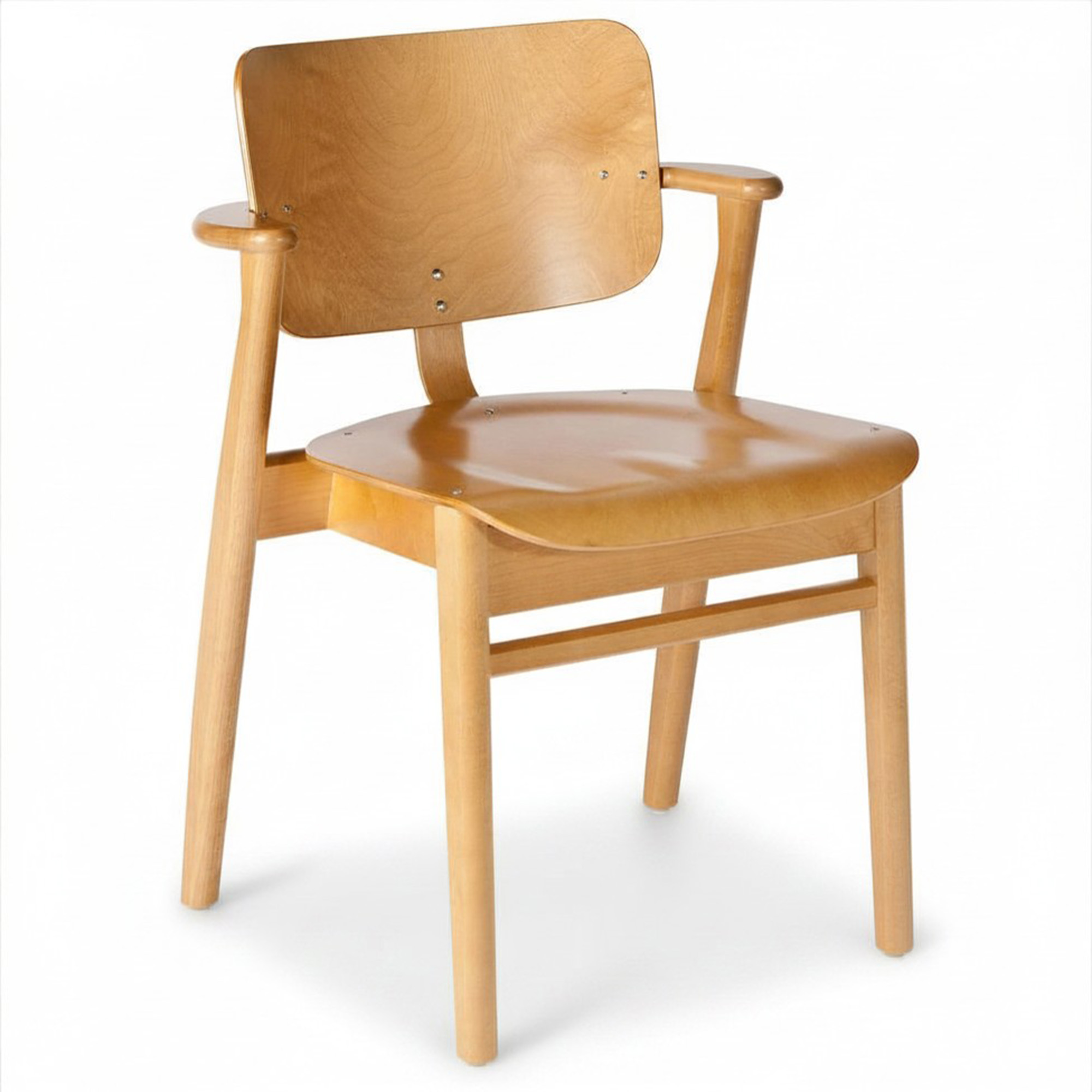 Artek - Domus Chair, Honungsf&auml;rgad bj&ouml;rk - Matstolar - Ilmari Tapiovaara - Tr&auml;f&auml;rgad - Tr&auml;