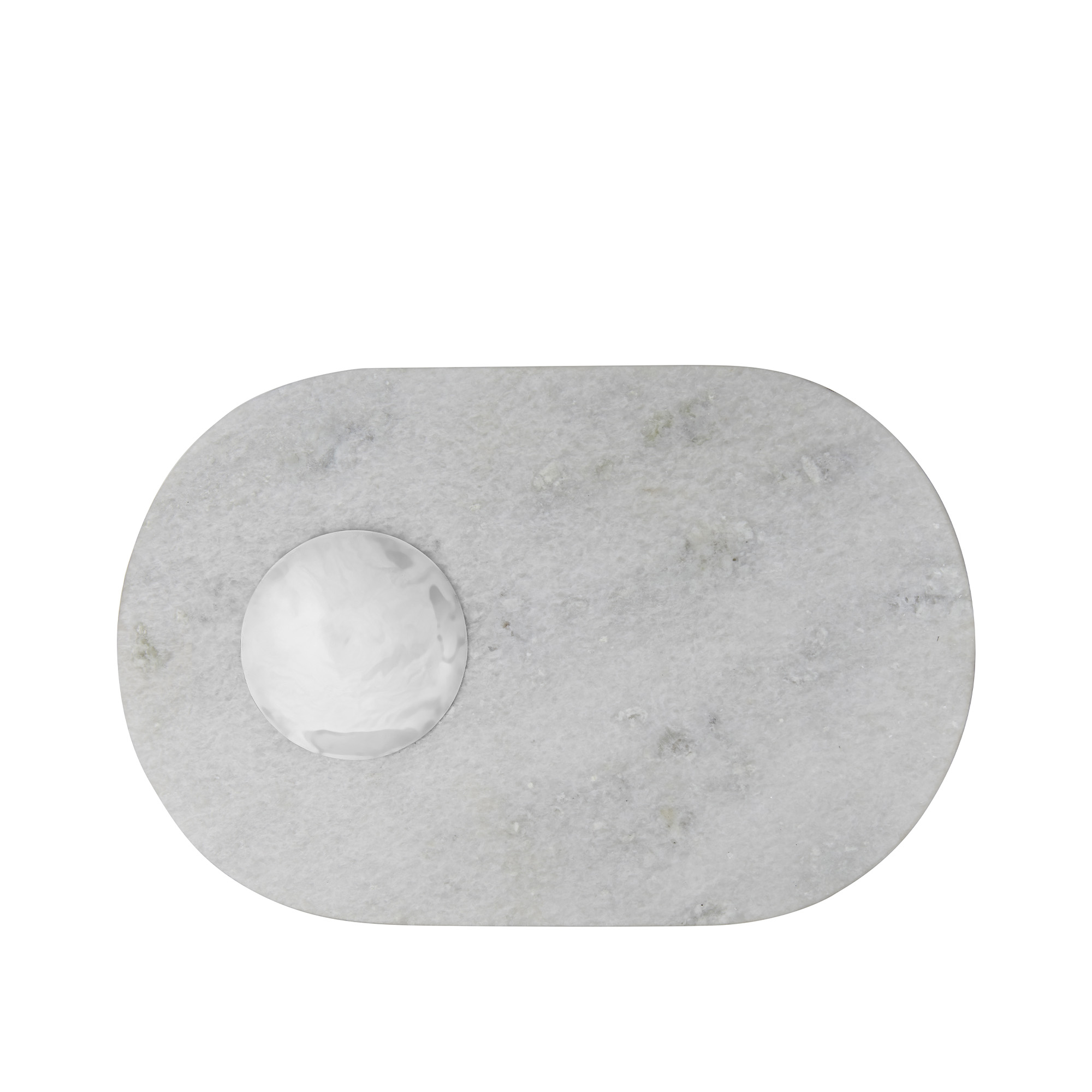 Tom Dixon - Stone Chopping Board - Skärbrädor - Guld,Vit - Metall/Sten