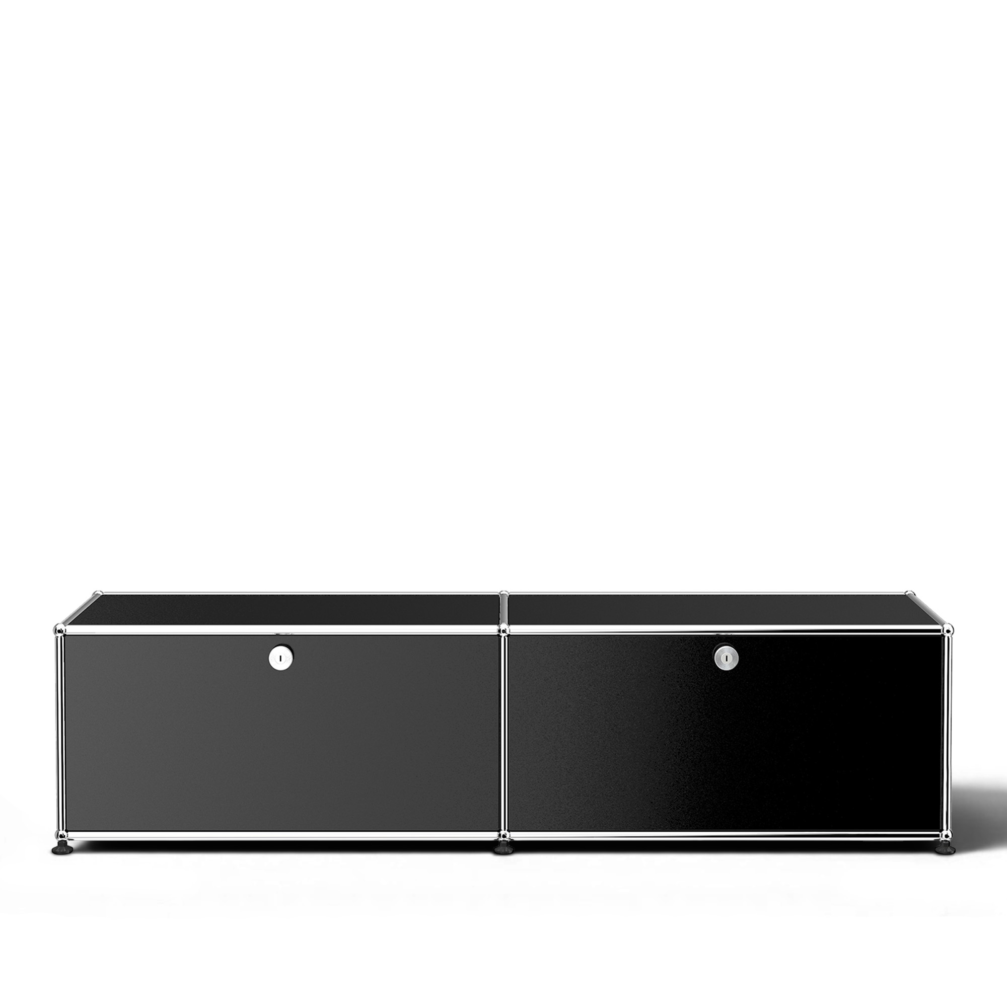 USM - USM Haller 3 Media Unit Graphite Black - TV-b&auml;nkar - Fritz Haller & Paul Sch&auml;rer - Svart - Metall