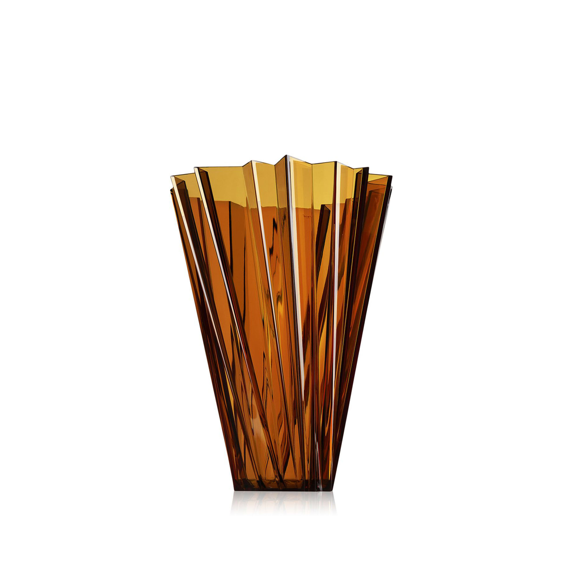 Kartell - Shanghai Vase Amber - Krukor & vaser - Mario Bellini - Brun