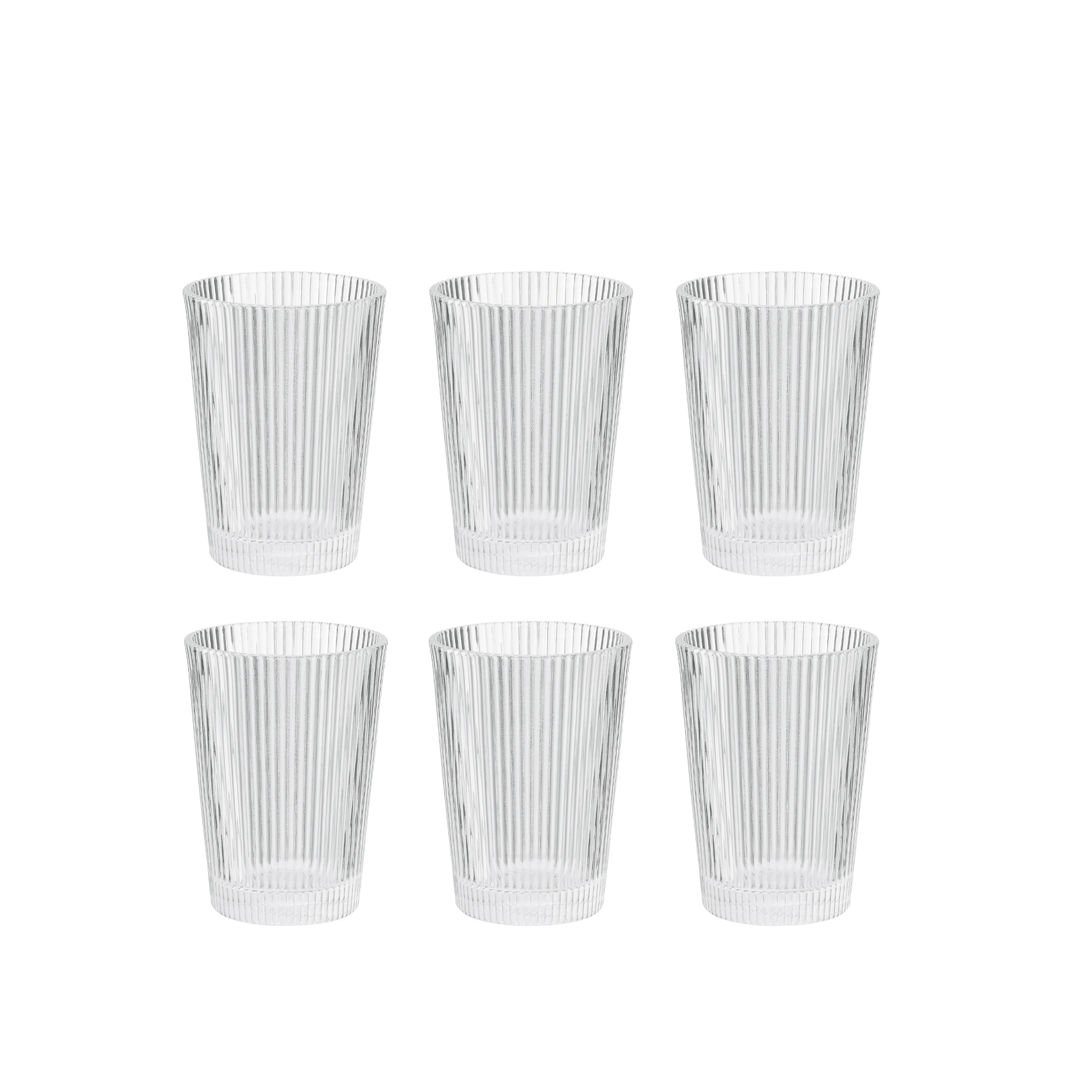 Stelton - Pilastro Dricksglas 0,24 L 6 Stk - Søren Refsgaard - Transparent