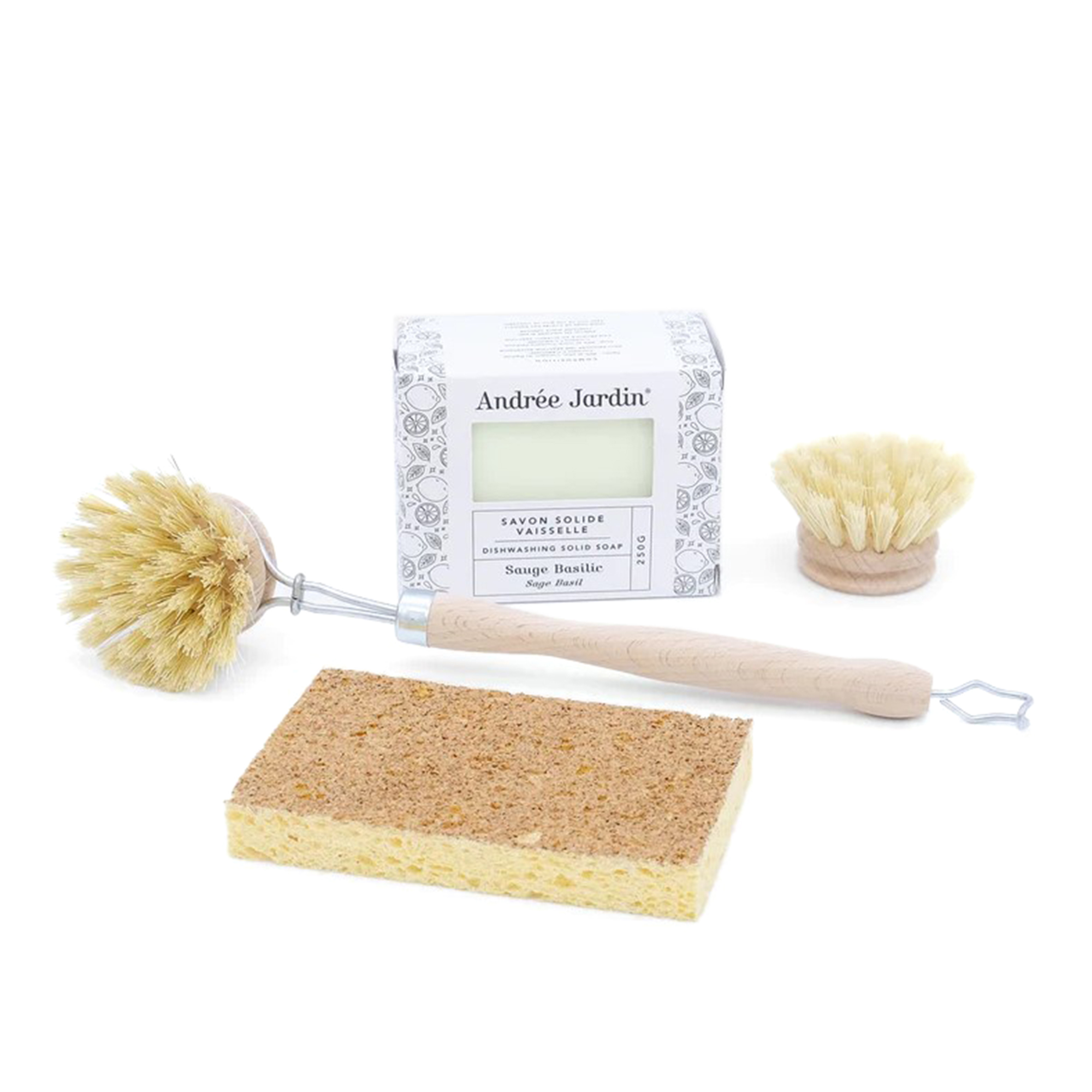 Andrée Jardin - Natural Dishwashing Set Sage/Basil - Städartiklar