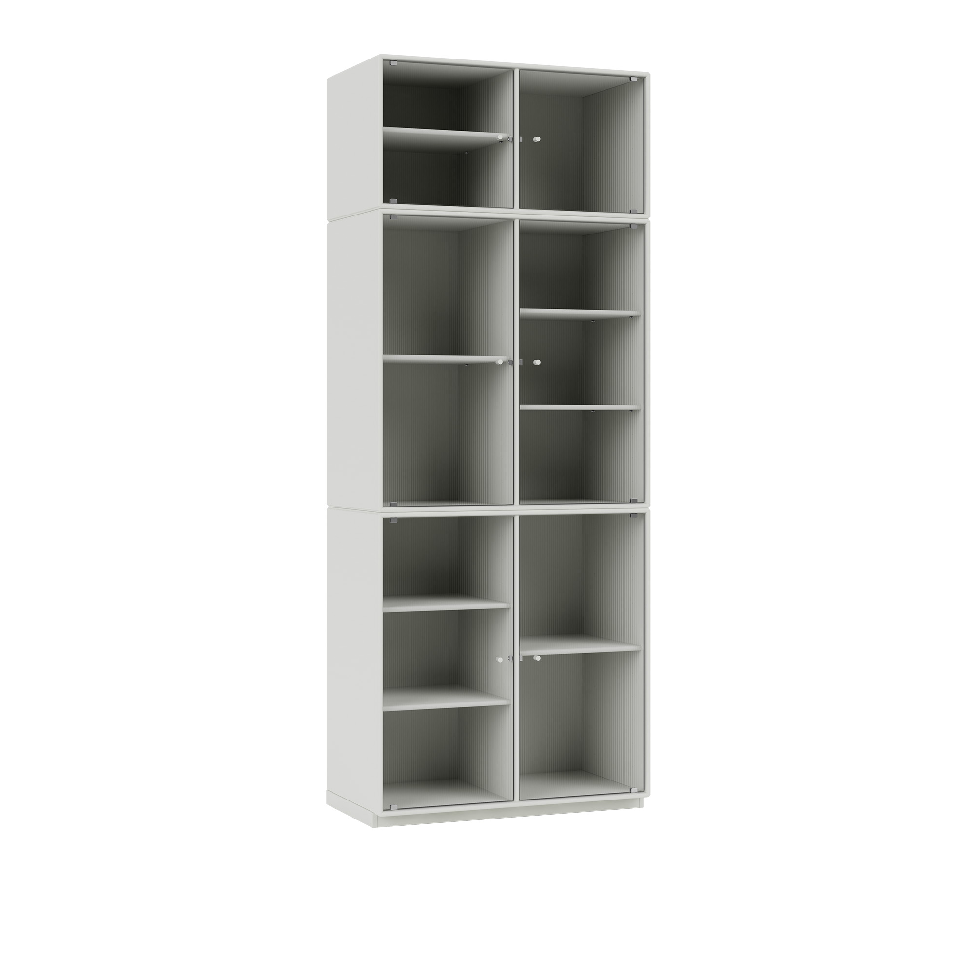 montana - ripple iv – vitrine cabinet 09-nordic 06 plinth 3 cm - skåp och vitrinskåp - peter j. lassen - vit - trä