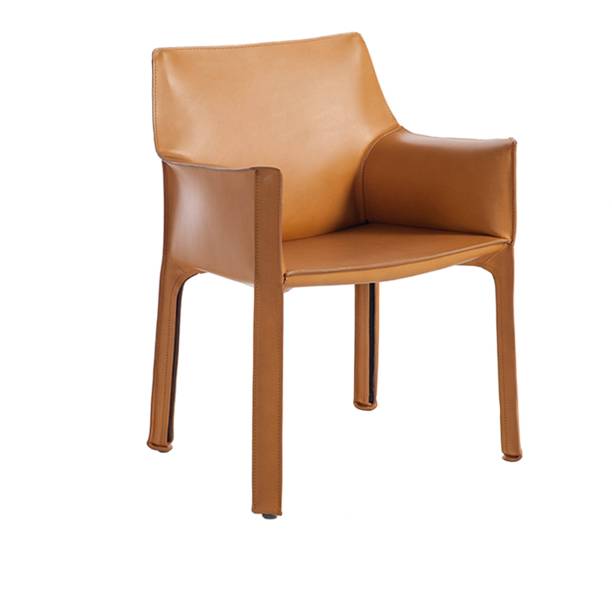 Cassina - 413 Cab - Natural - Spisestoler - Mario Bellini - Lær