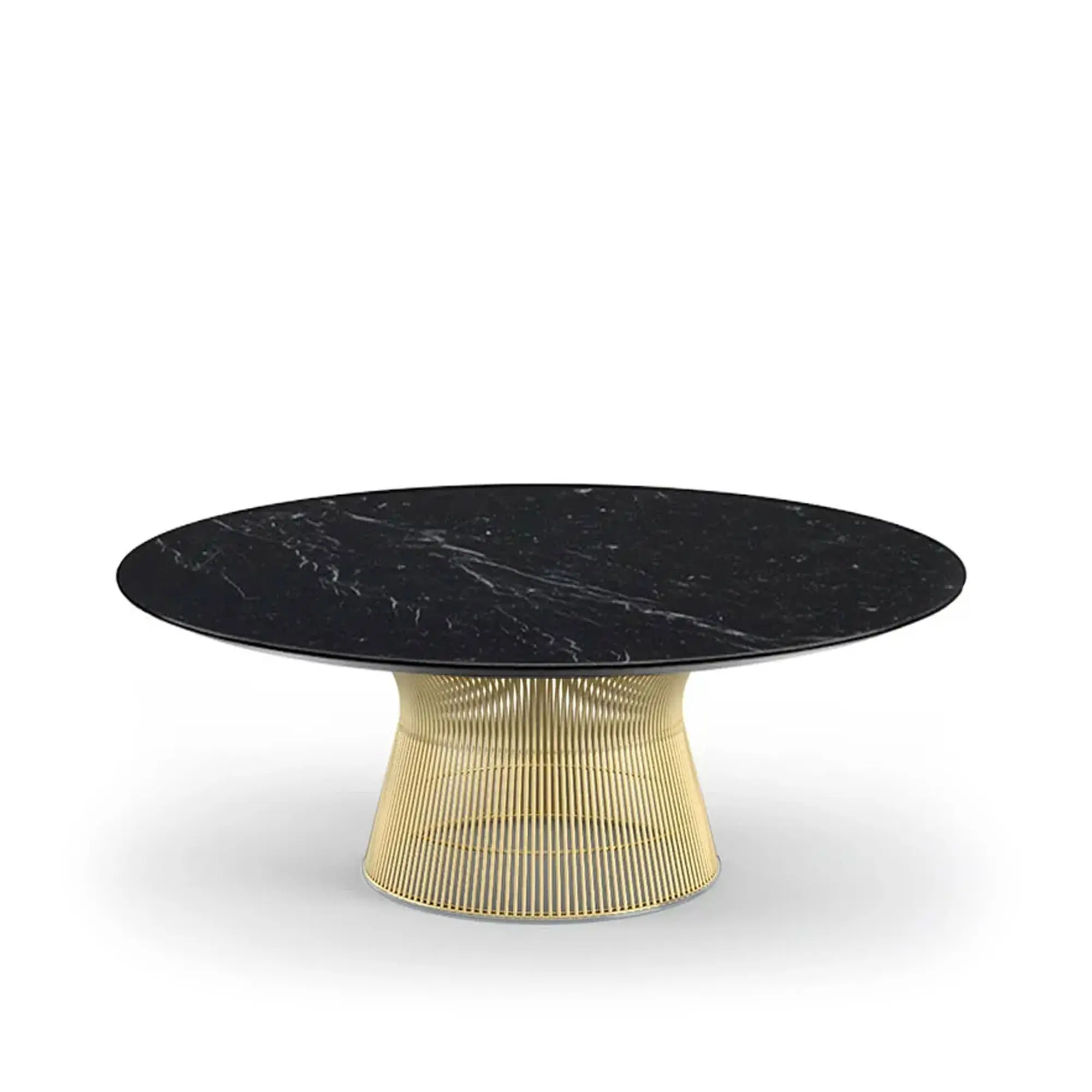 Platner soffbord Ø 107 cm 18K Guld