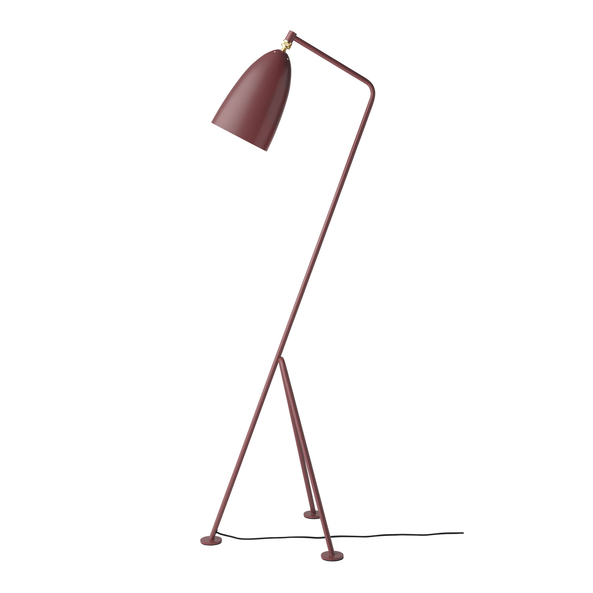 Gubi - Gräshoppa Floor Lamp Andorra Red - Läslampor - Greta Magnusson Grossman - Röd
