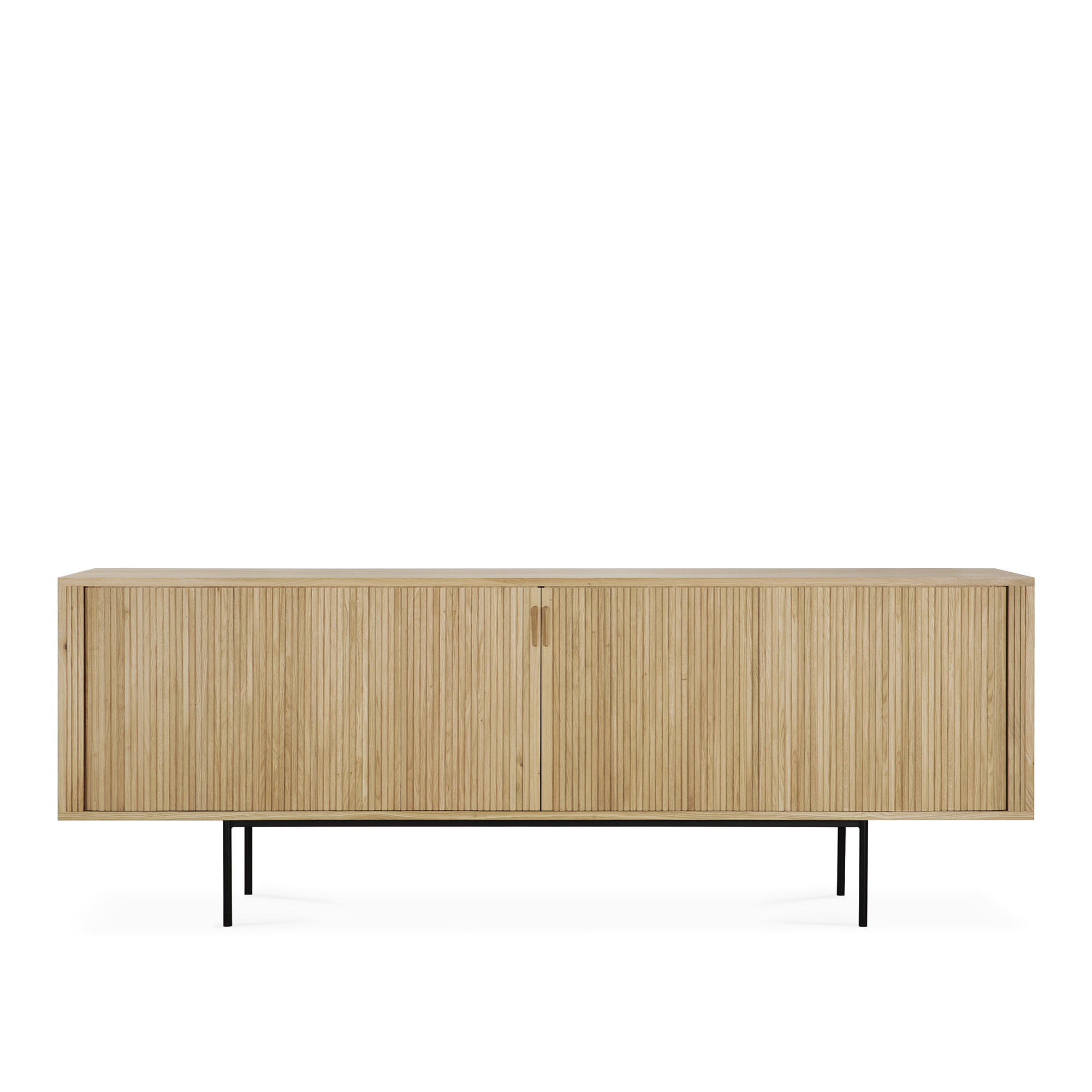 Ethnicraft - Roller Max Sideboard - Oak - 2 Doors 45 x 224 cm - Skänkar och sideboards - Alain Van Havre - Träfärgad - Trä | Möbler - Förvaring Och Hyllor - Skänkar Och Sideboards | Möbelexperten