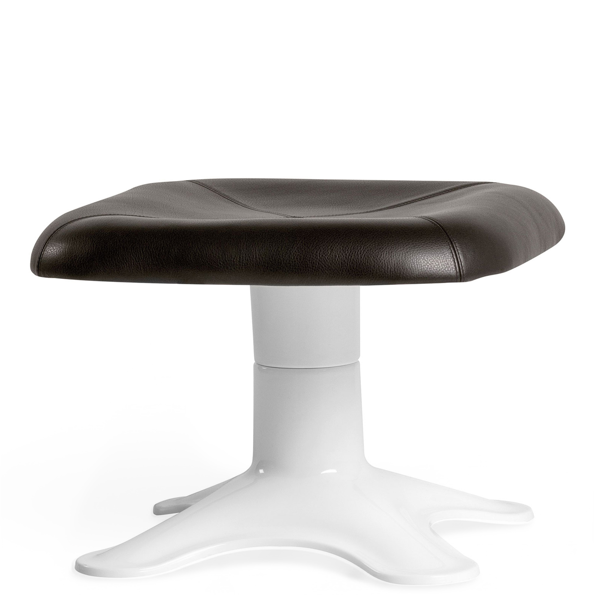 Artek - Karuselli Ottoman, L&auml;der L1, Prestige Dark Brown - Fotpallar - Yrj&ouml; Kukkapuro - Brun - L&auml;der/Metall/Syntetiskt