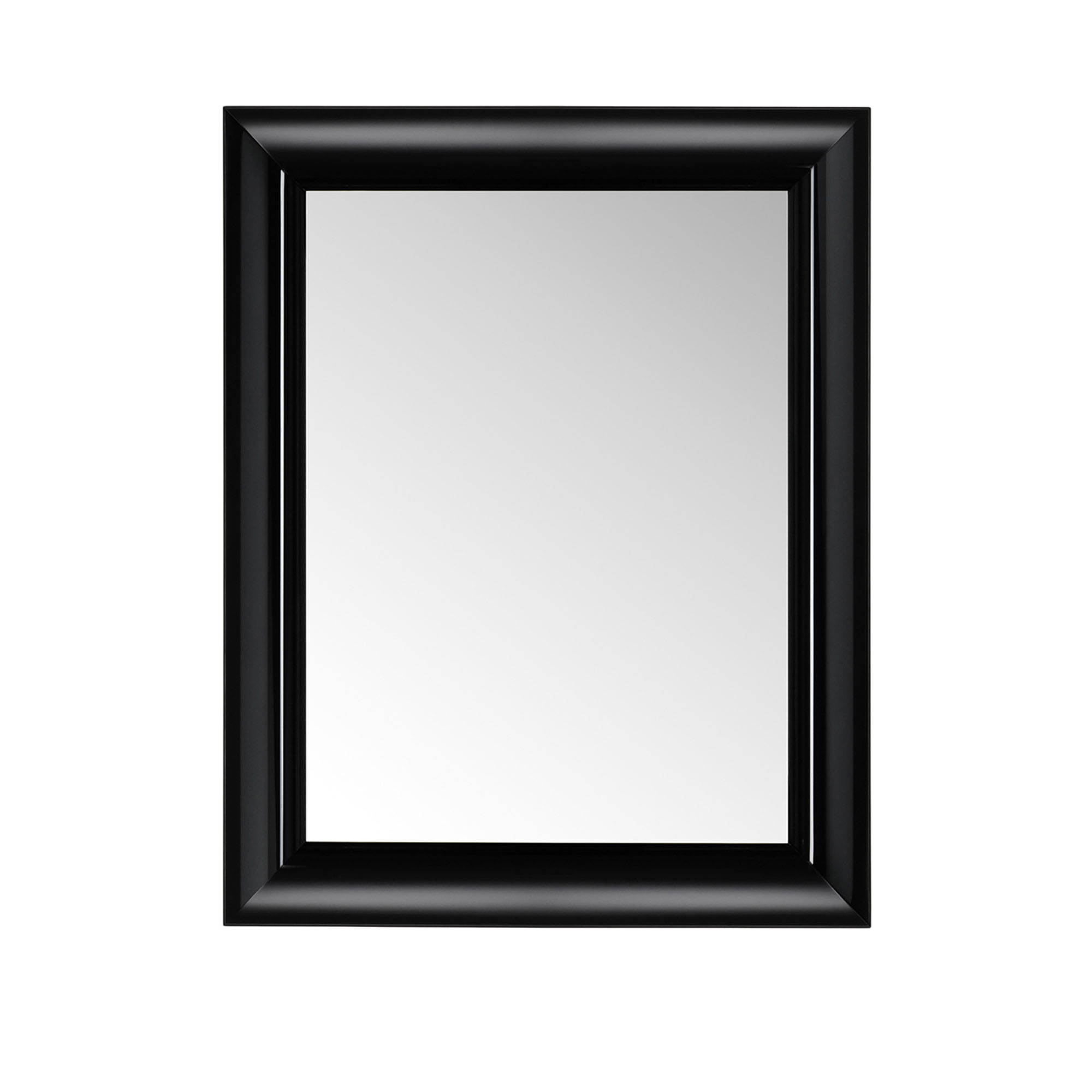 Kartell - Francois Ghost Mirror 88x110 Black Opaque - Väggspeglar - Philippe Starck - Svart