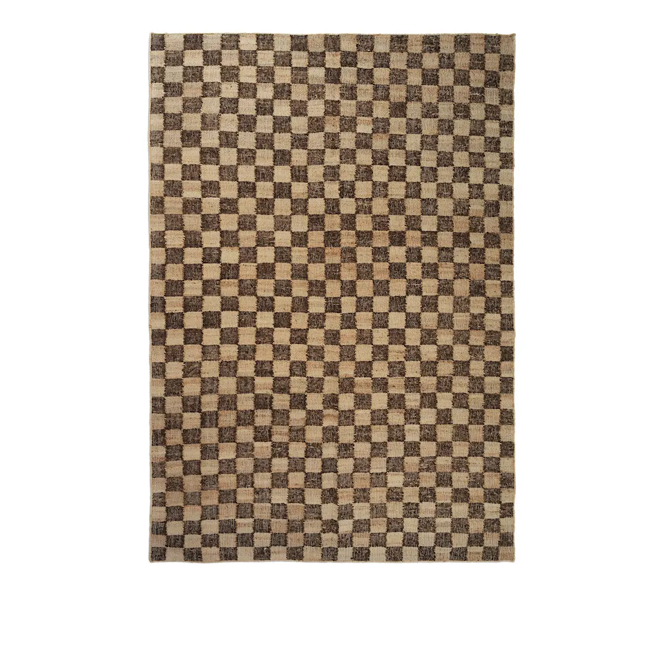 Check Wool Jute matta 200 x 300 cm