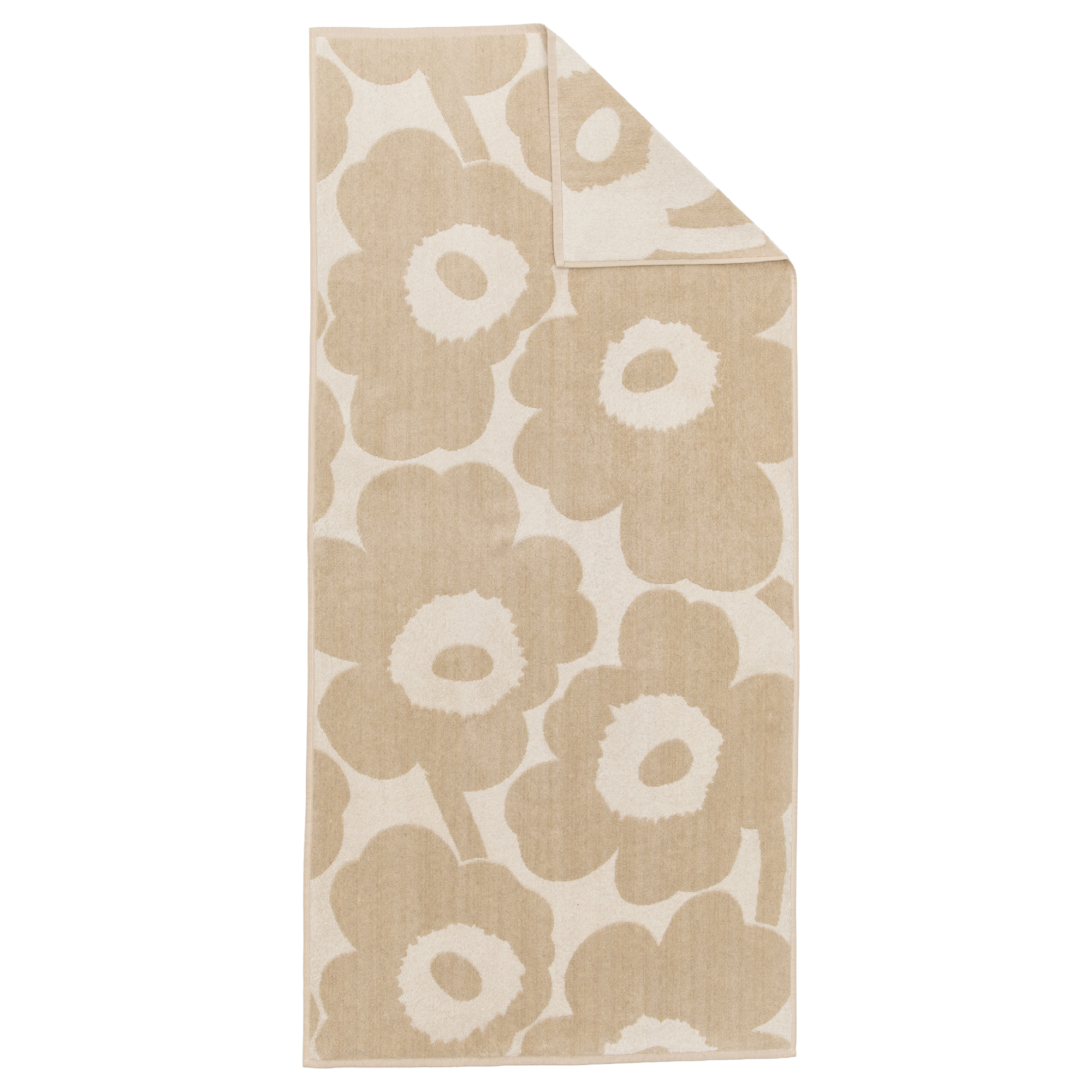 Marimekko - Unikko badhandduk 70x150 cm Off-White, Linen - Handdukar och badlakan - Maija Isola | Textilier - Badrumstextilier - Handdukar Och Badlakan | Möbelexperten