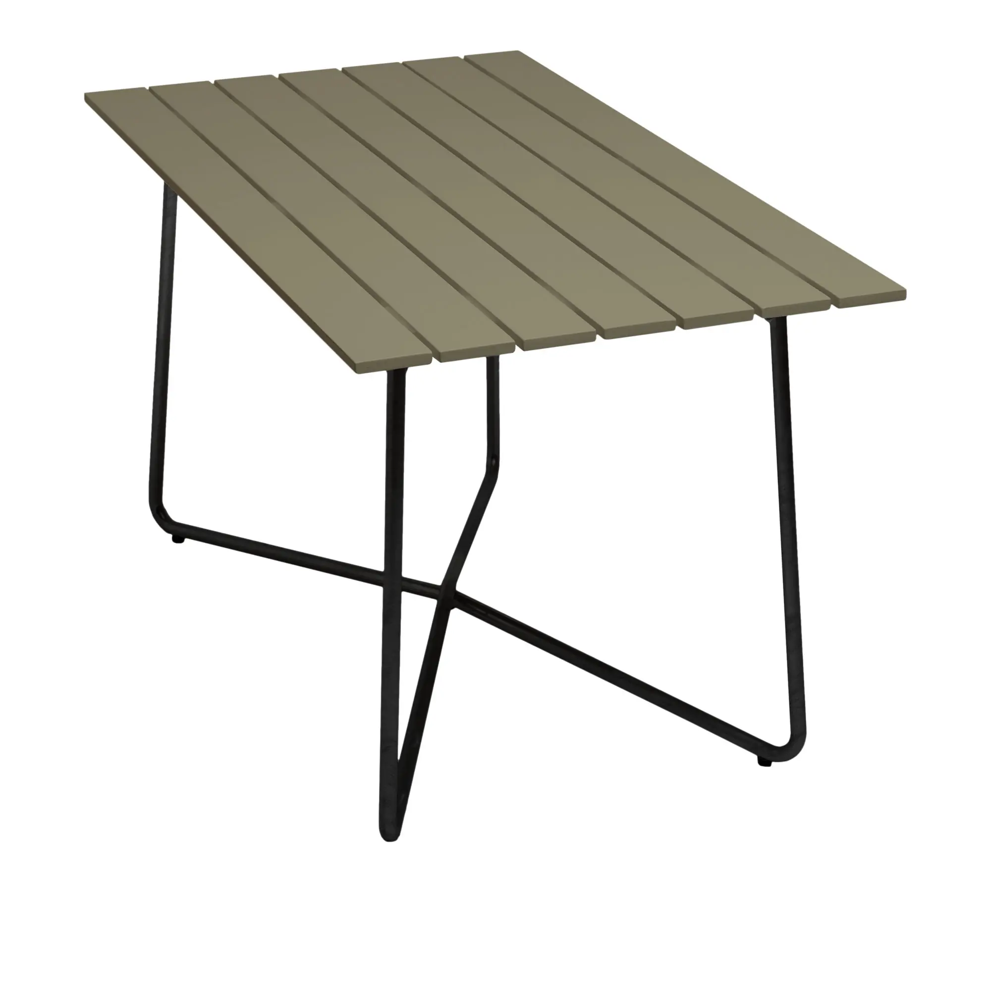 Bord B25A 120cm svart stativ lysegrønn eik