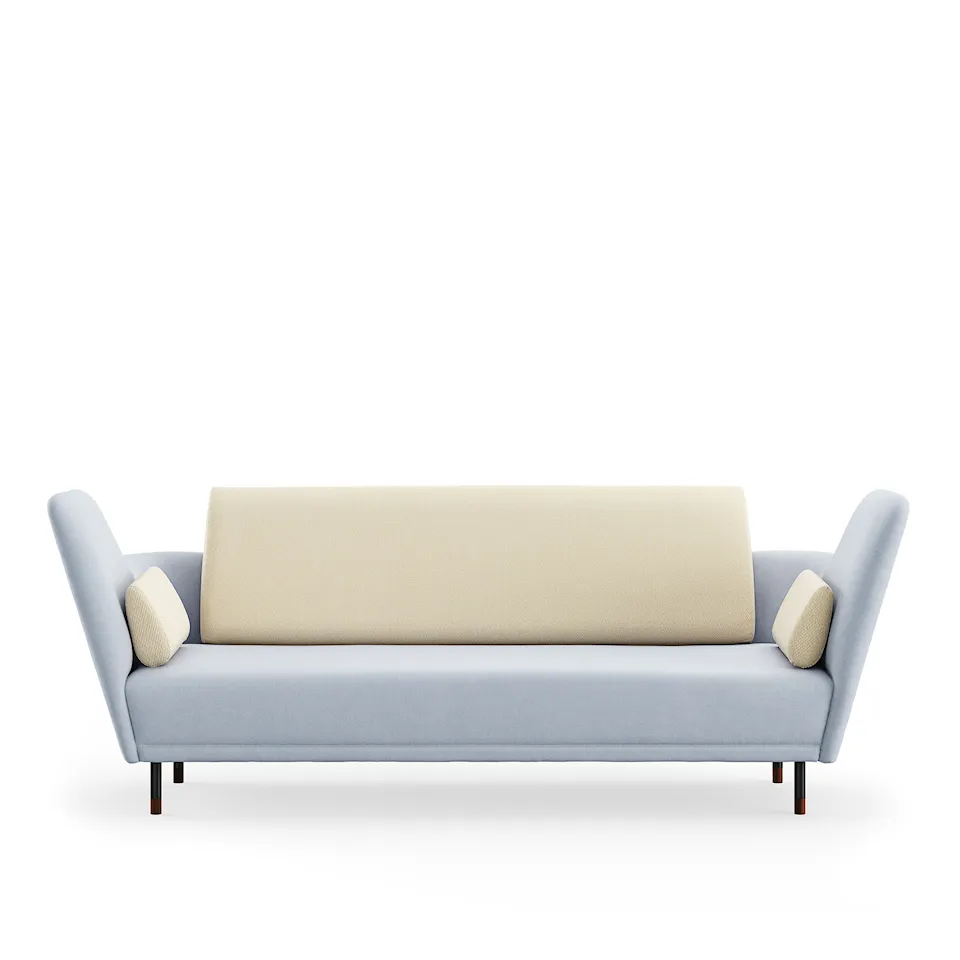 57 soffa Brownished Steel/Walnut