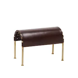 Bruno fotpall Brass