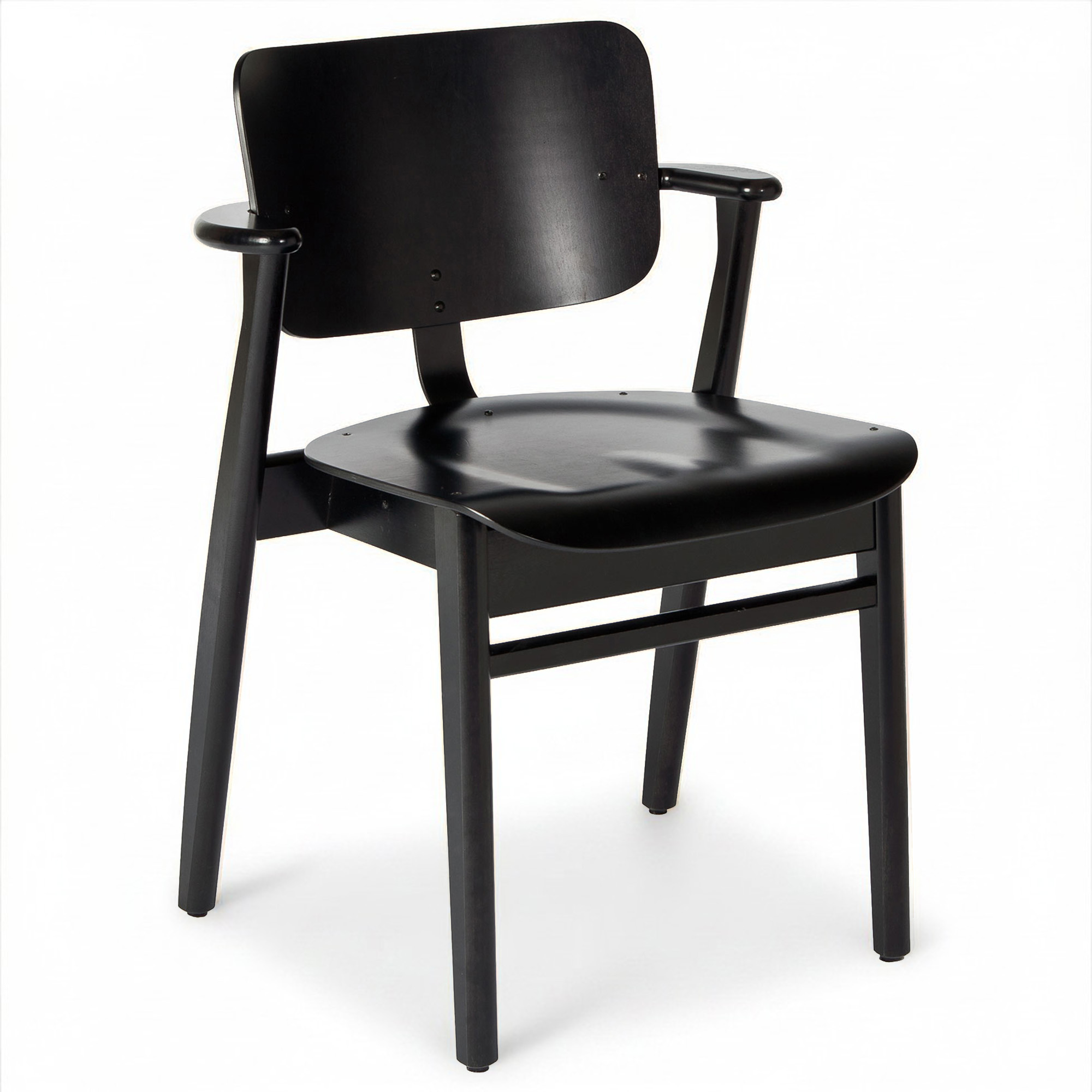 Artek - Domus Chair, Svartf&auml;rgad bj&ouml;rk - Matstolar - Ilmari Tapiovaara - Svart - Tr&auml;