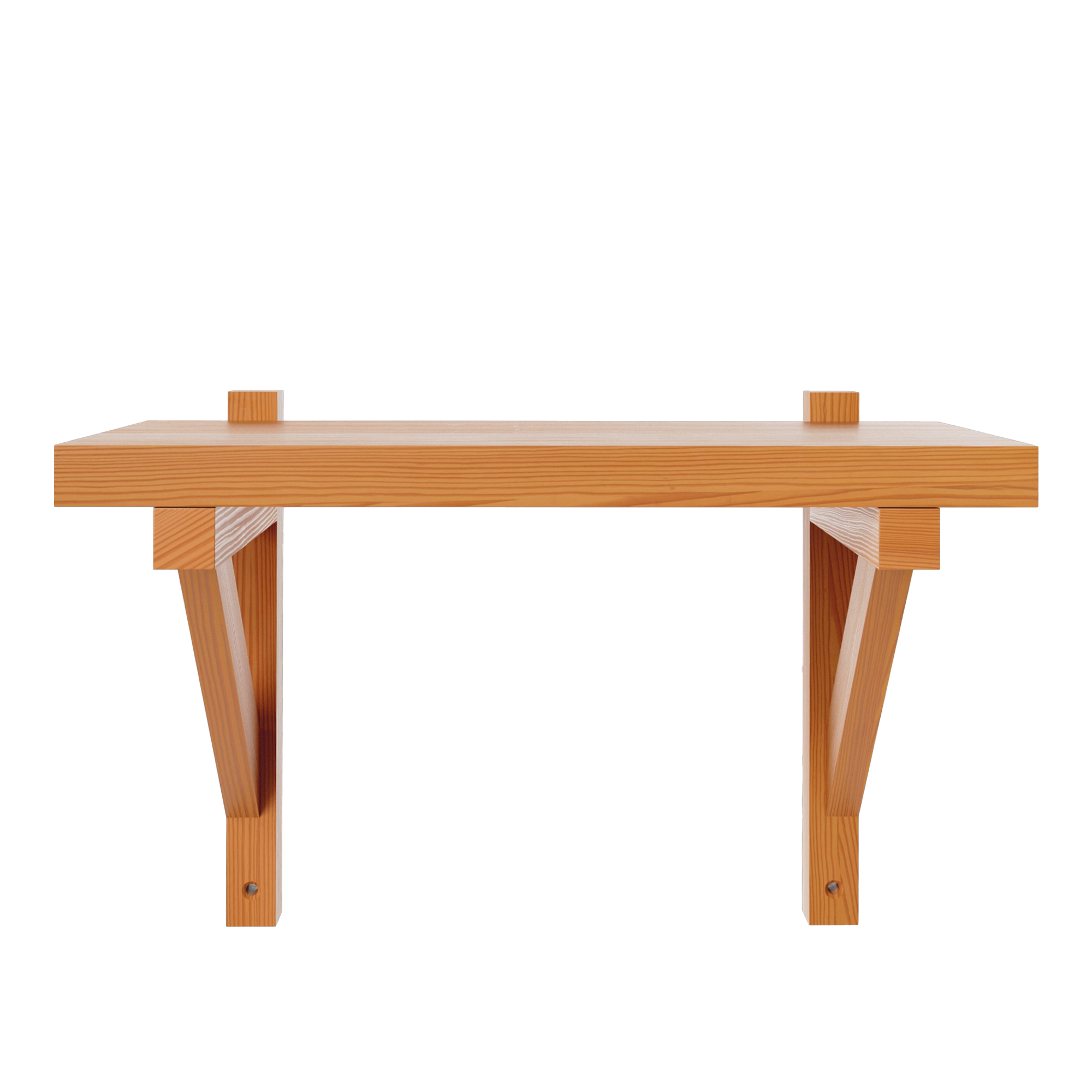 Frama - Bracket Shelf &ndash; Warm Brown Pine &ndash; Small - V&auml;gghyllor - Fredrik Gustav - Brun - Tr&auml;
