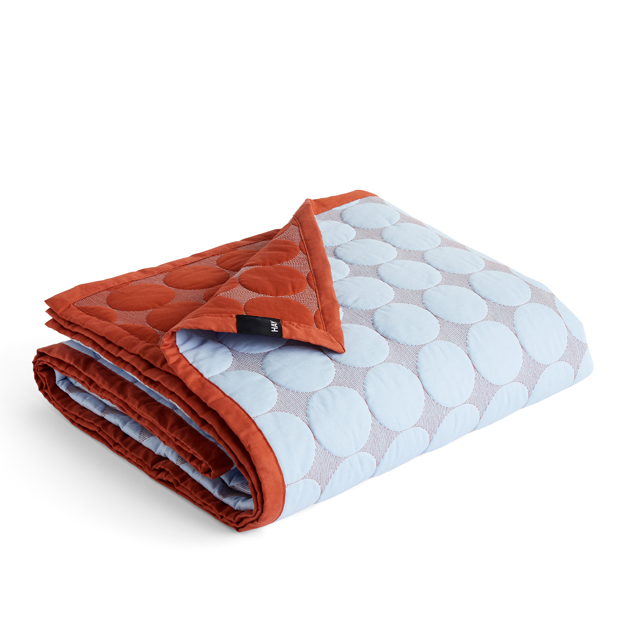 HAY - Mega Dot 260 x 260 cm - Light blue - Sängöverkast - Röd,Blå