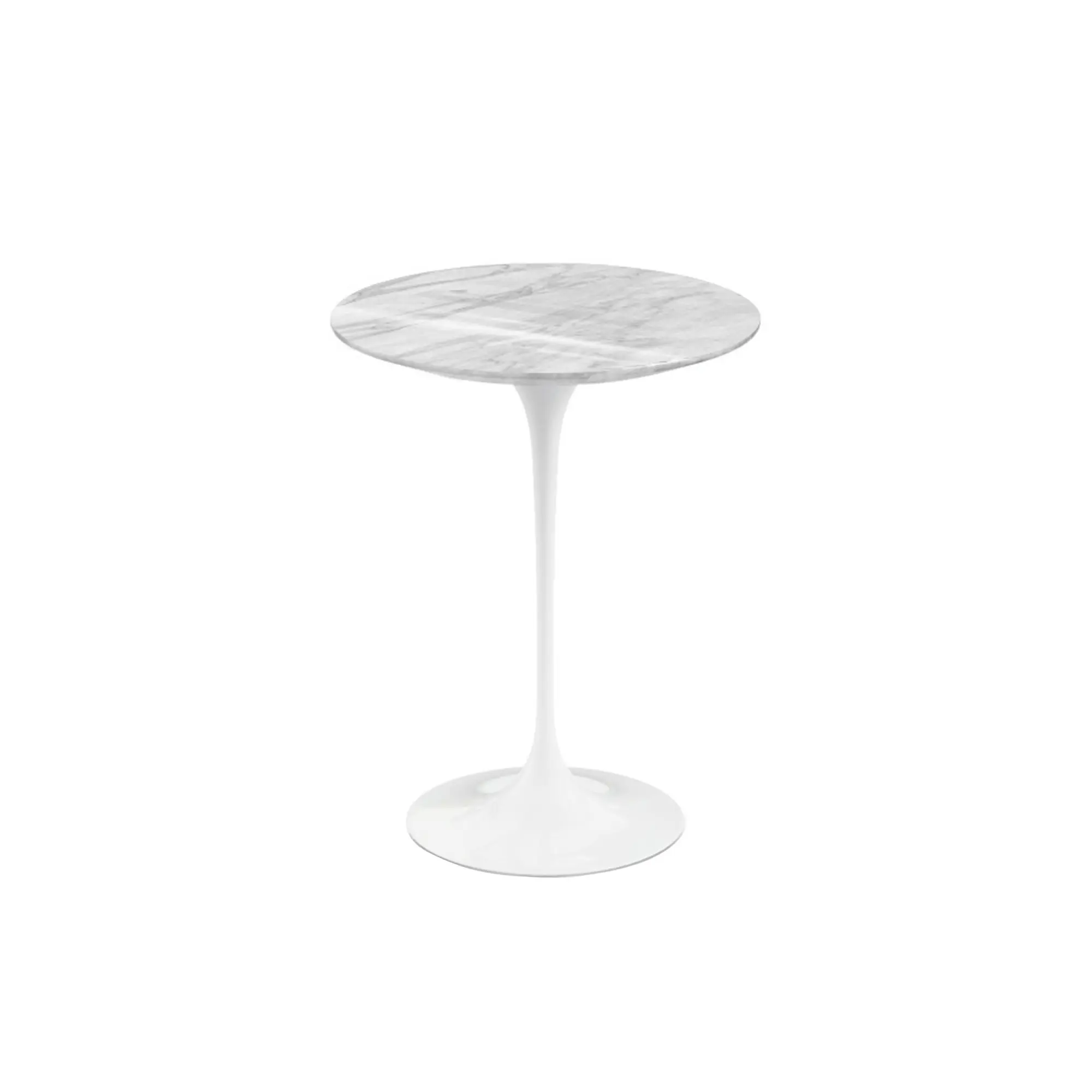 Saarinen Round sidobord Ø 41 cm White