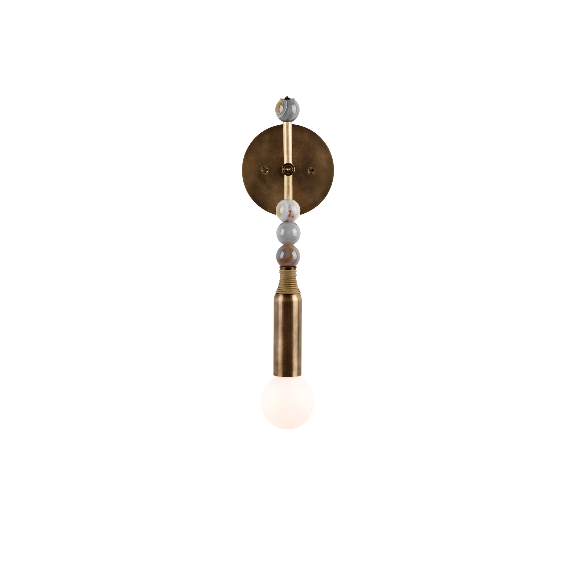 Apparatus - Talisman : 1 Sconce - Aged Brass - Vägglampor - Guld